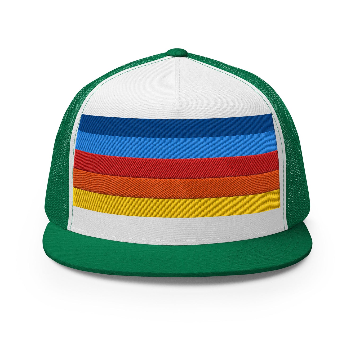 Embroidered Stripe Only Trucker Hats