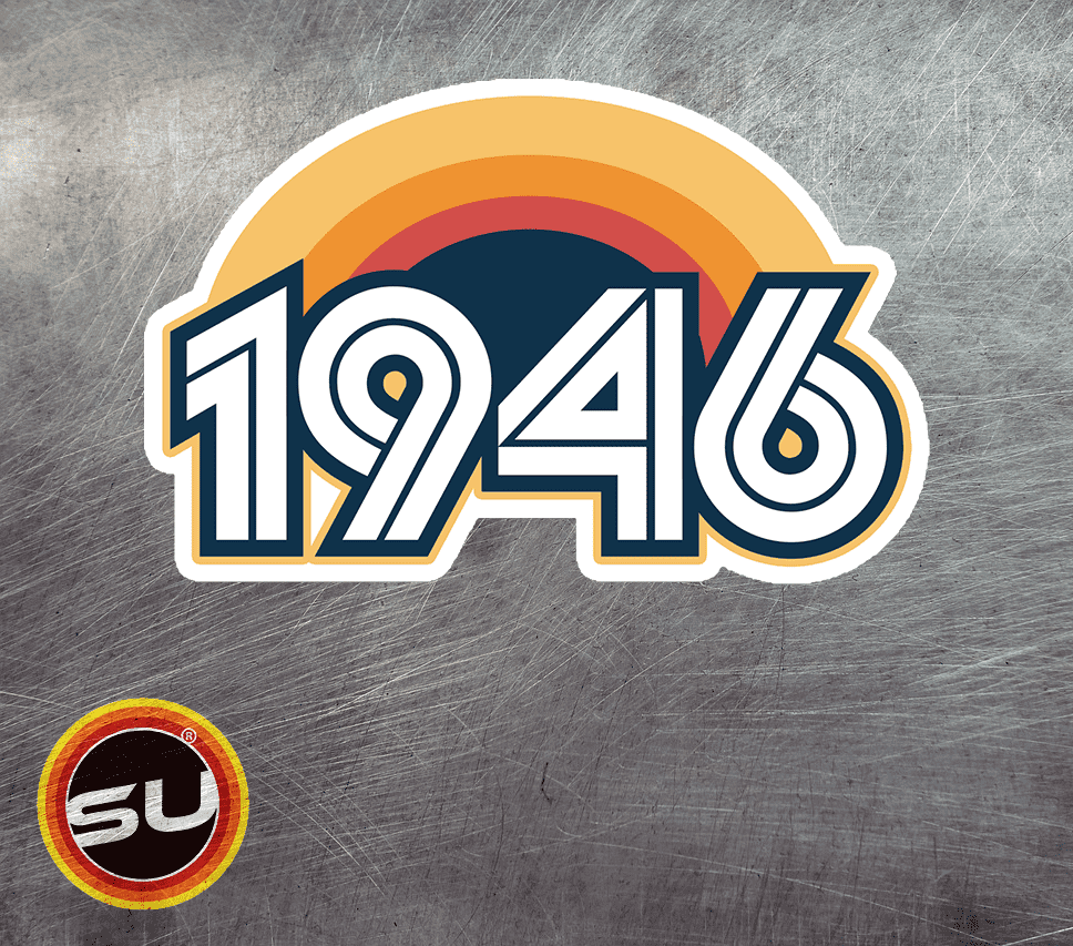 1946 Retro Sunset Magnet