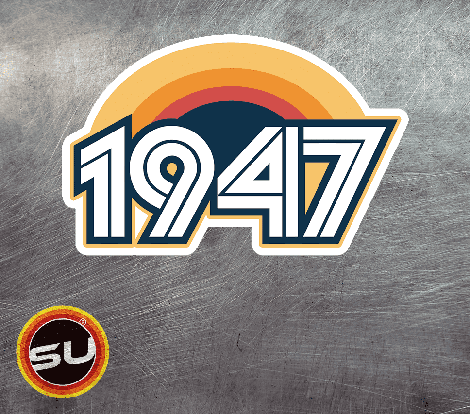 1947 Retro Sunset Magnet