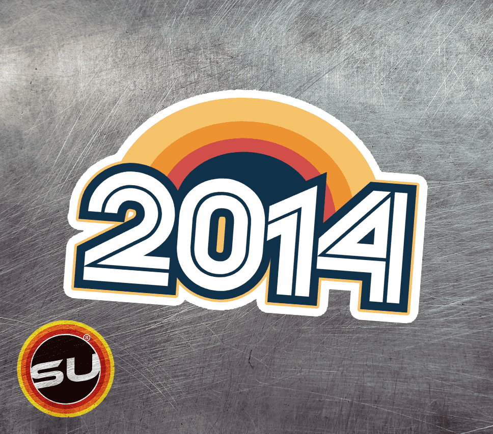 2014 Retro Sunset Magnet