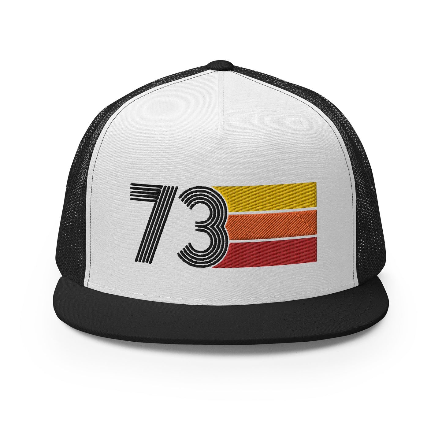 Classic Retro 1973 Flat Bill Trucker Cap