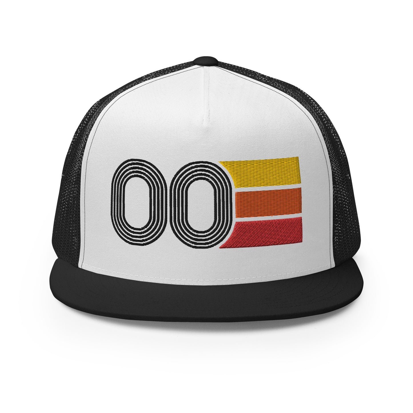 Classic Retro 2000 Flat Bill Trucker Cap