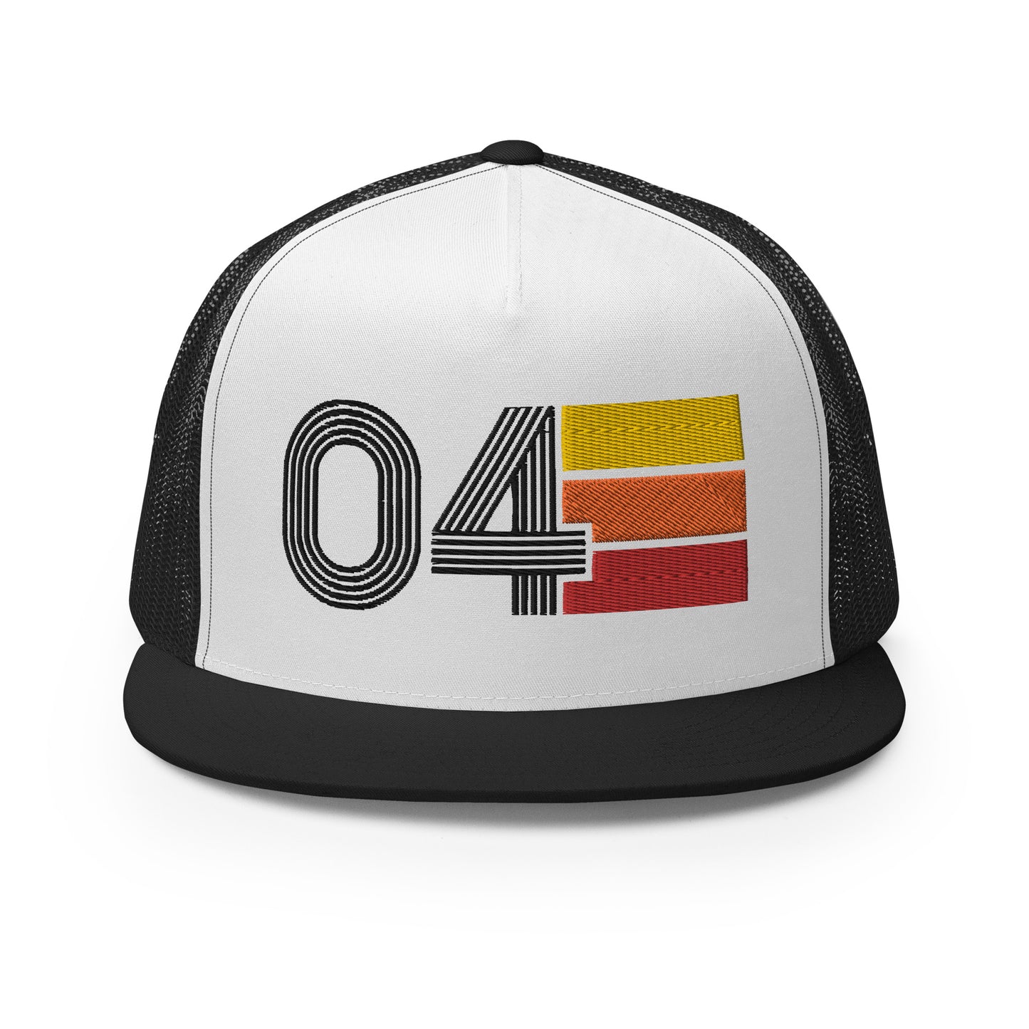 Classic Retro 2004 Flat Bill Trucker Cap