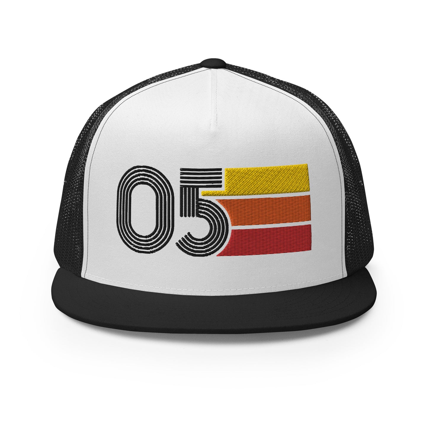 Classic Retro 2005 Flat Bill Trucker Cap