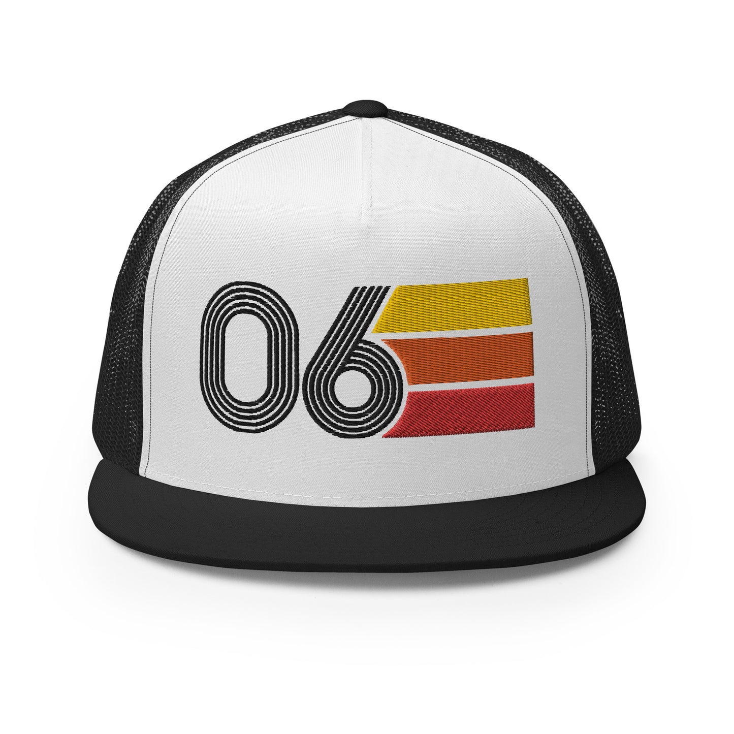 Classic Retro 2006 Flat Bill Trucker Cap
