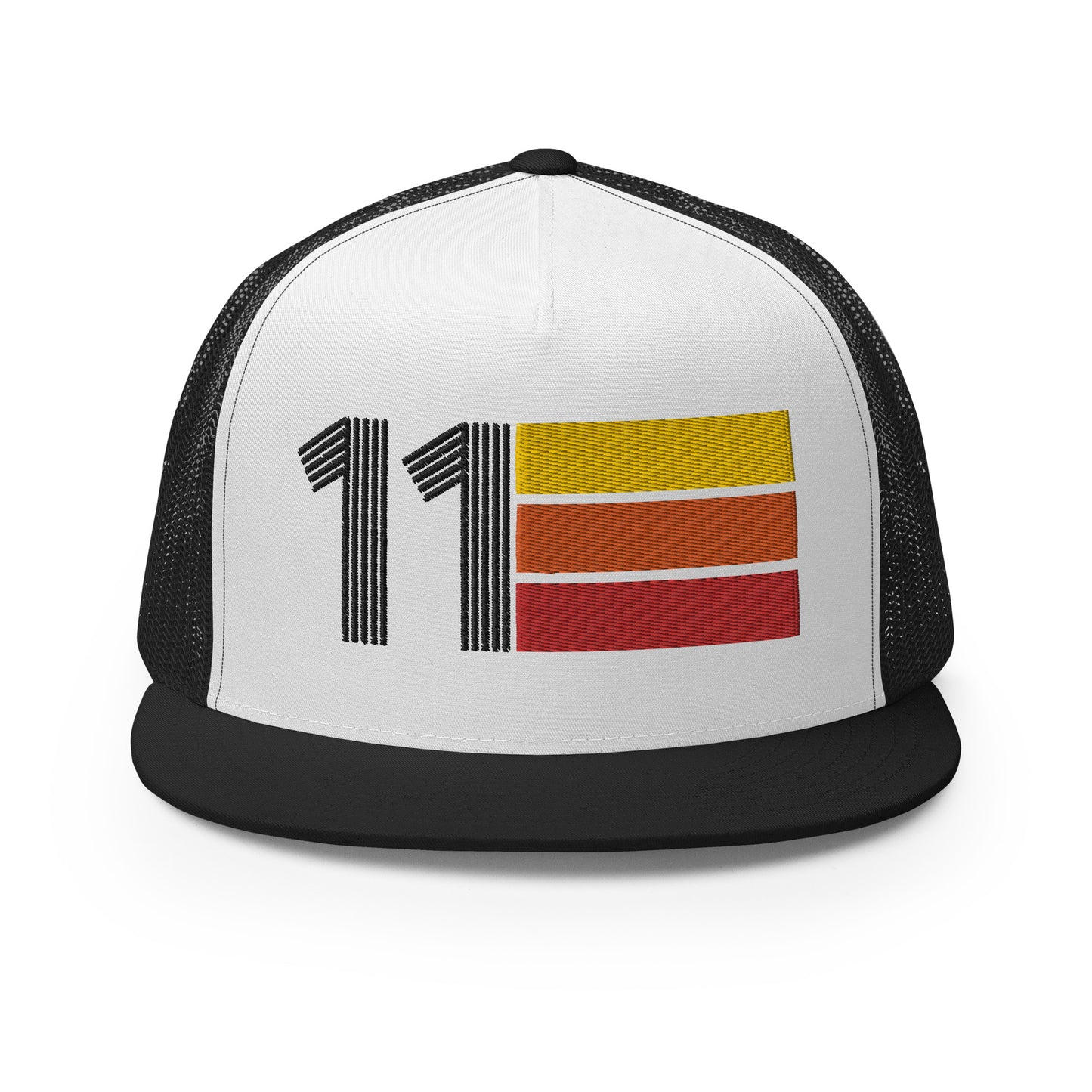 Classic Retro 2011 Flat Bill Trucker Cap