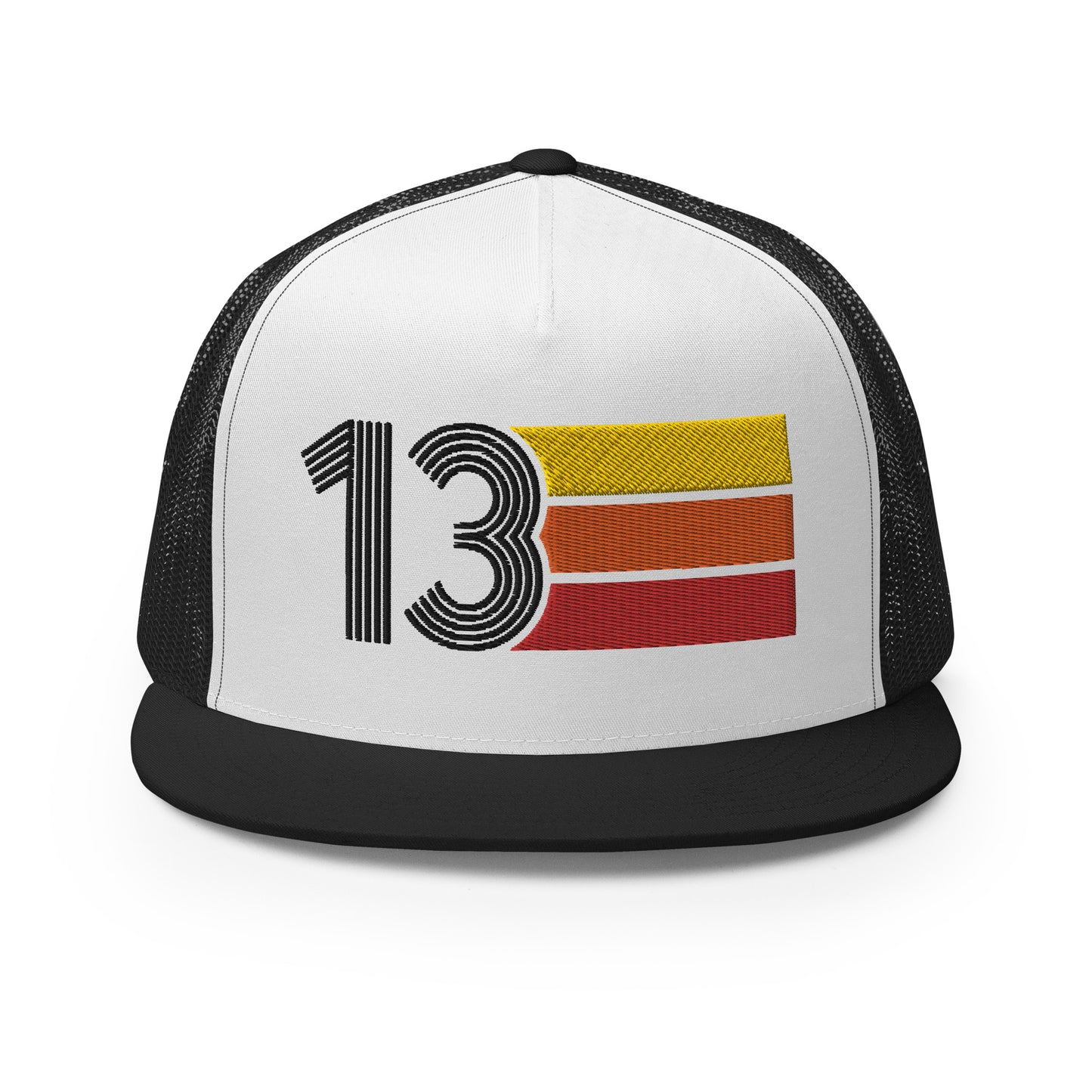 Classic Retro 2013 Flat Bill Trucker Cap
