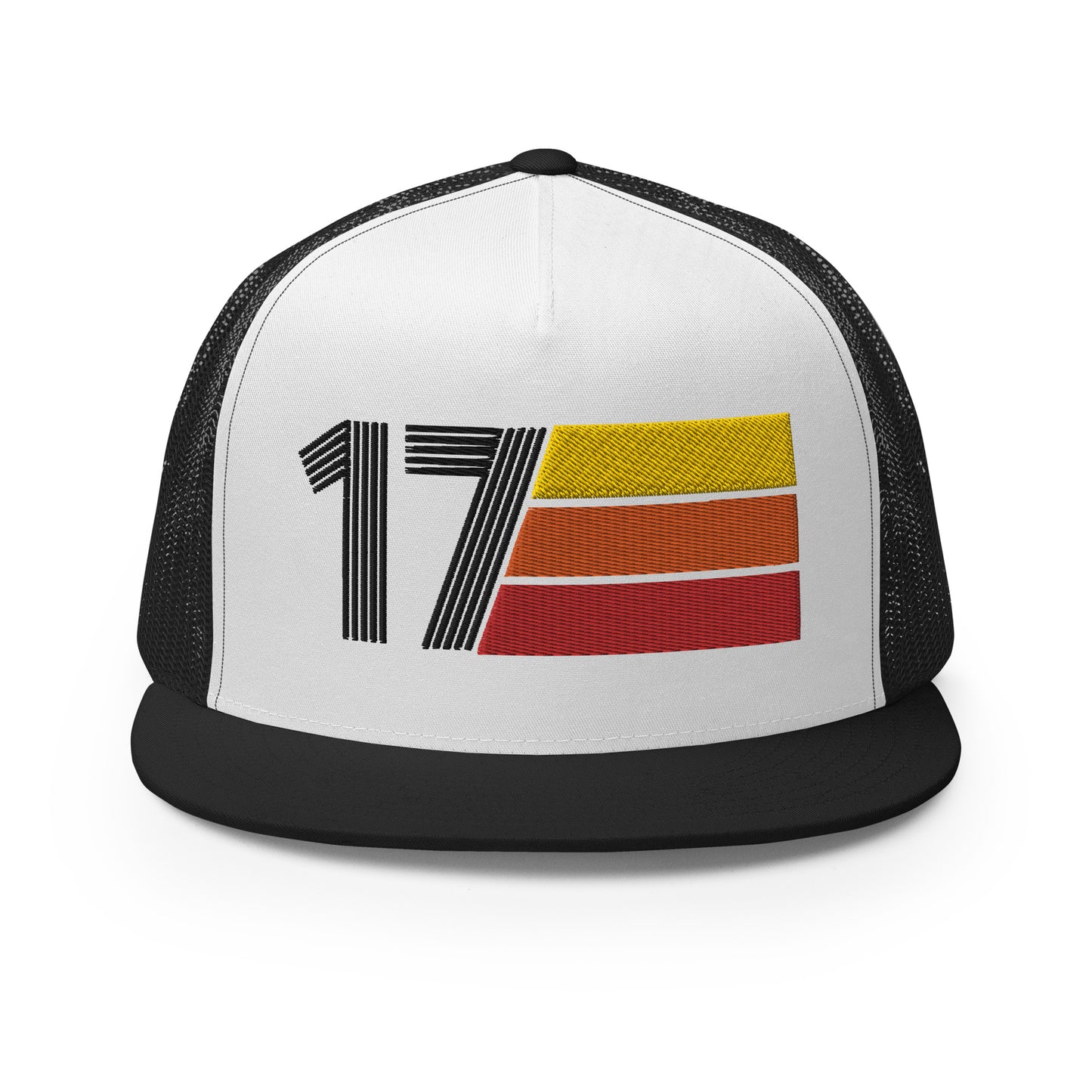Classic Retro 2017 Flat Bill Trucker Cap