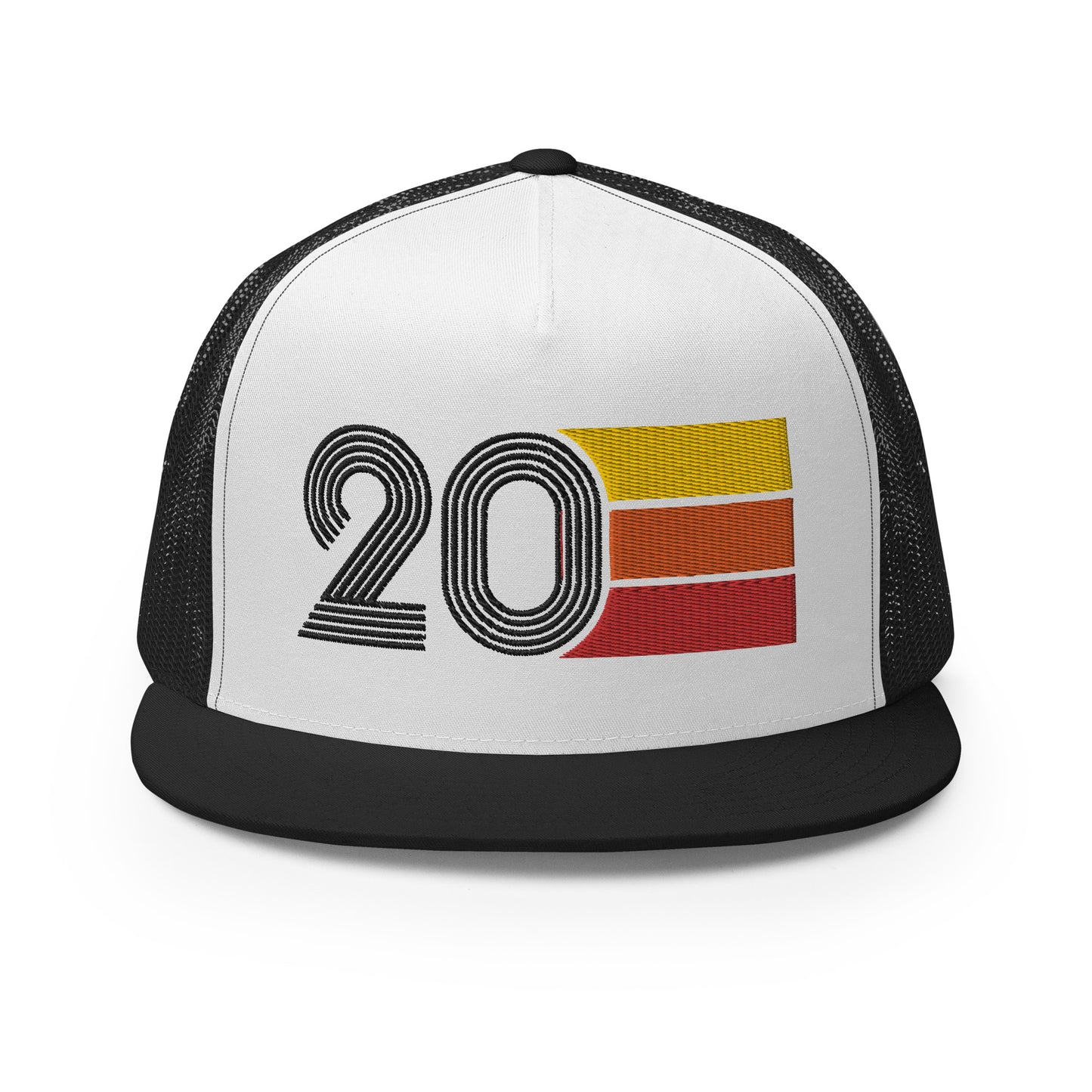 Classic Retro 20 Flat Bill Trucker Cap