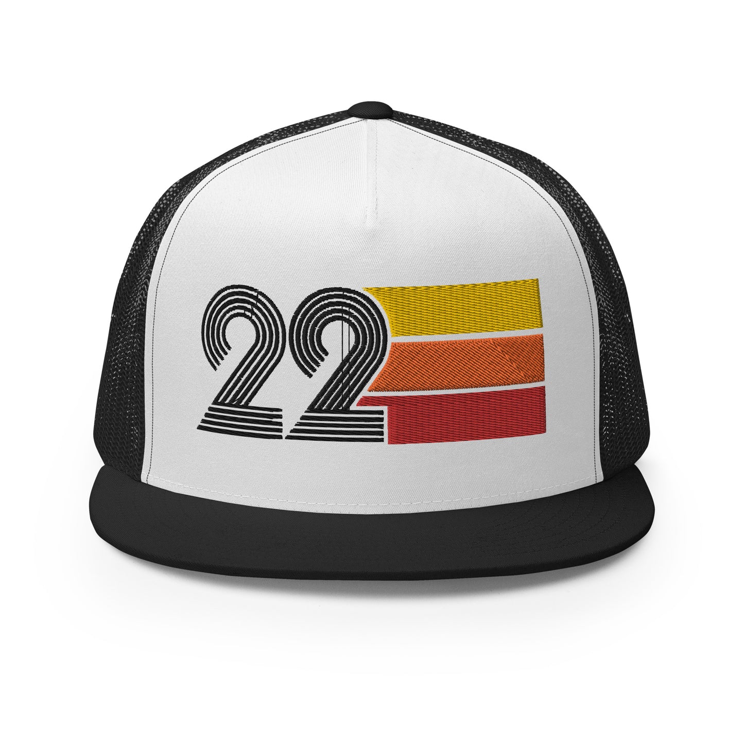 Classic Retro 22 Flat Bill Trucker Cap