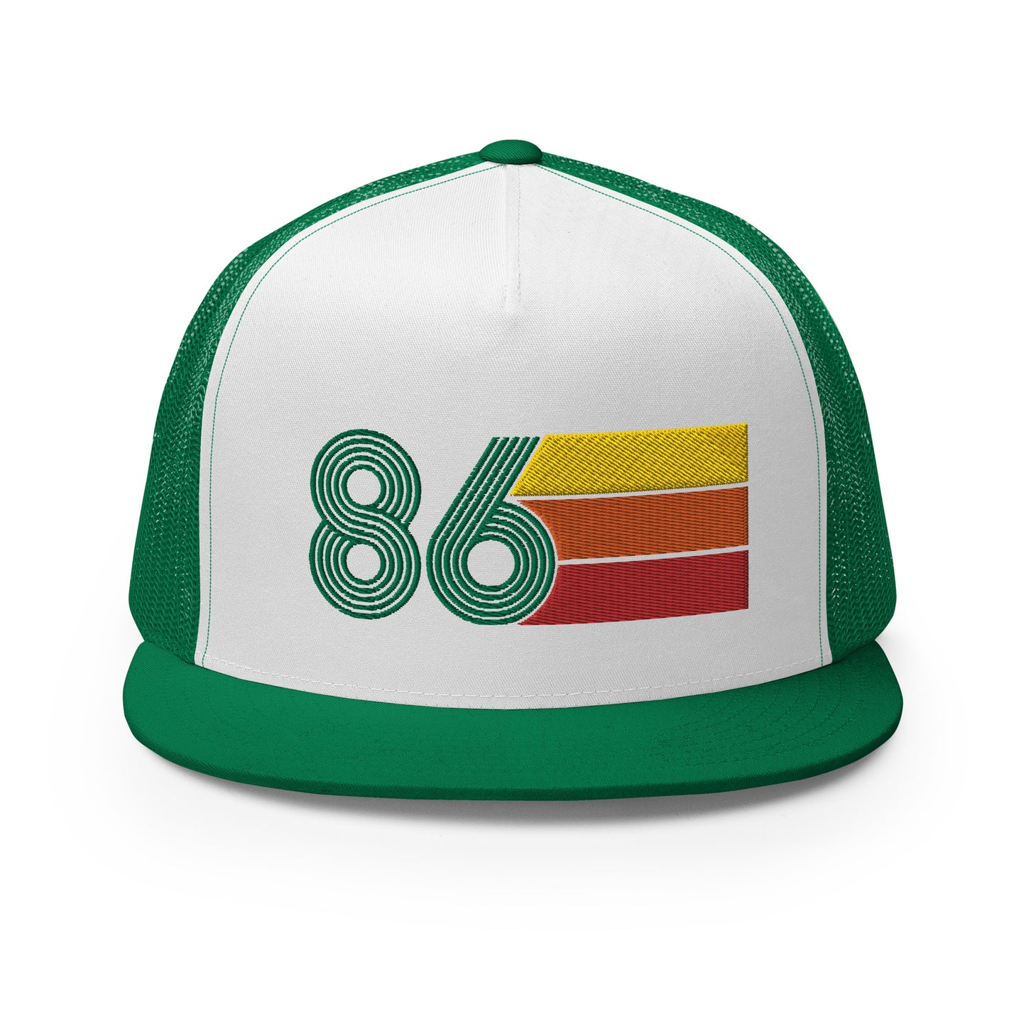 Classic Retro 1986 Flat Bill Trucker Cap