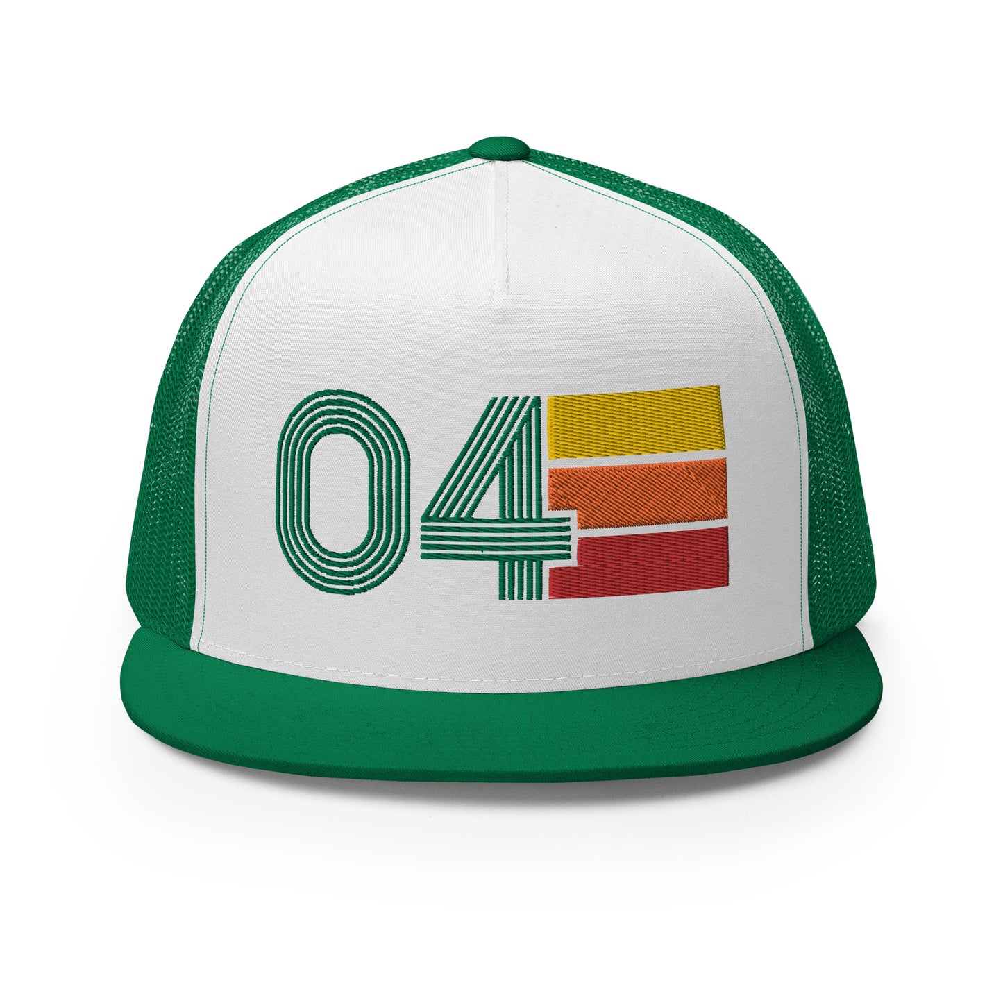 Classic Retro 2004 Flat Bill Trucker Cap