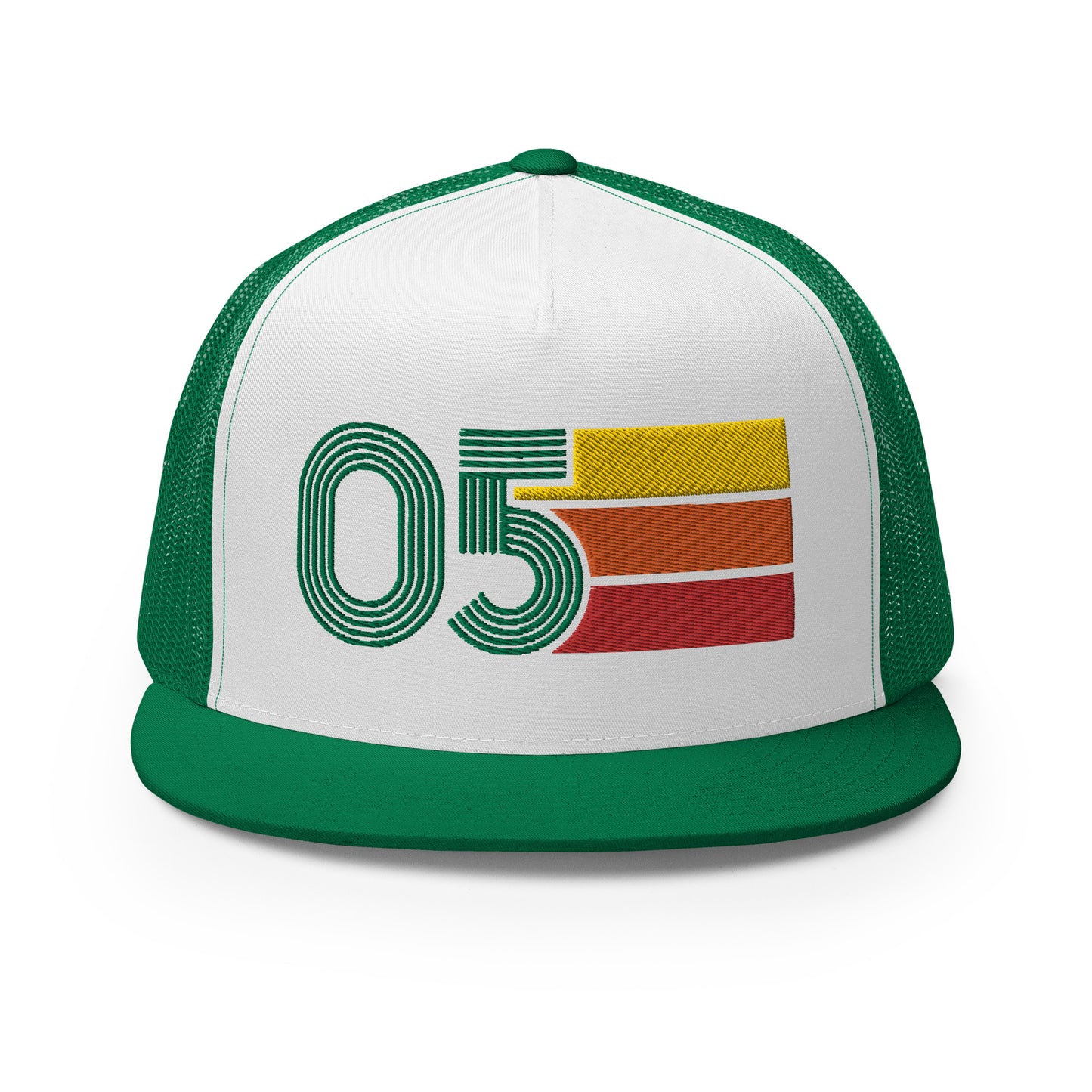 Classic Retro 2005 Flat Bill Trucker Cap