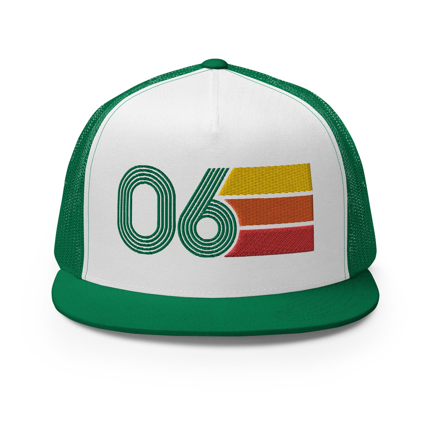 Classic Retro 2006 Flat Bill Trucker Cap
