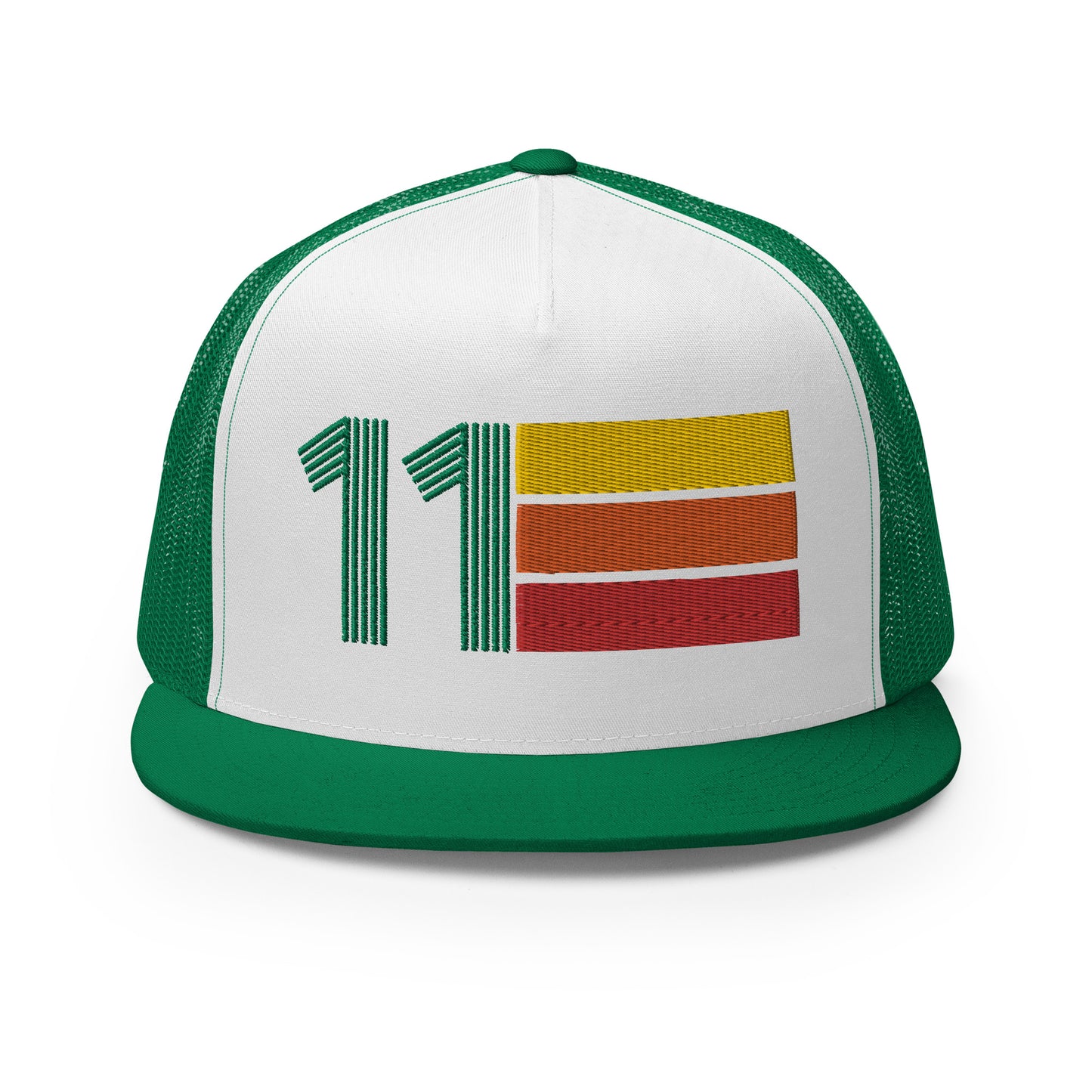 Classic Retro 2011 Flat Bill Trucker Cap