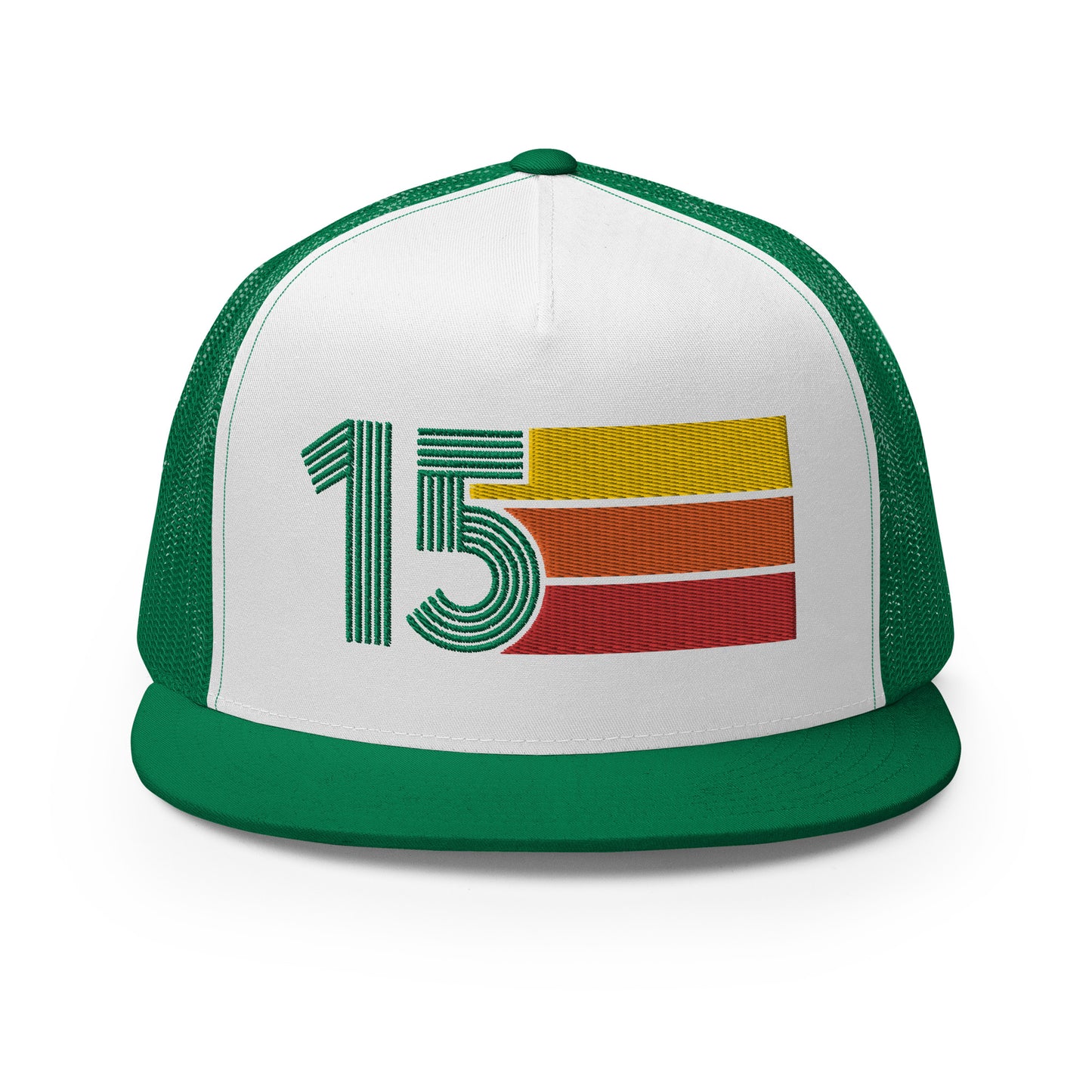 Classic Retro 2015 Flat Bill Trucker Cap