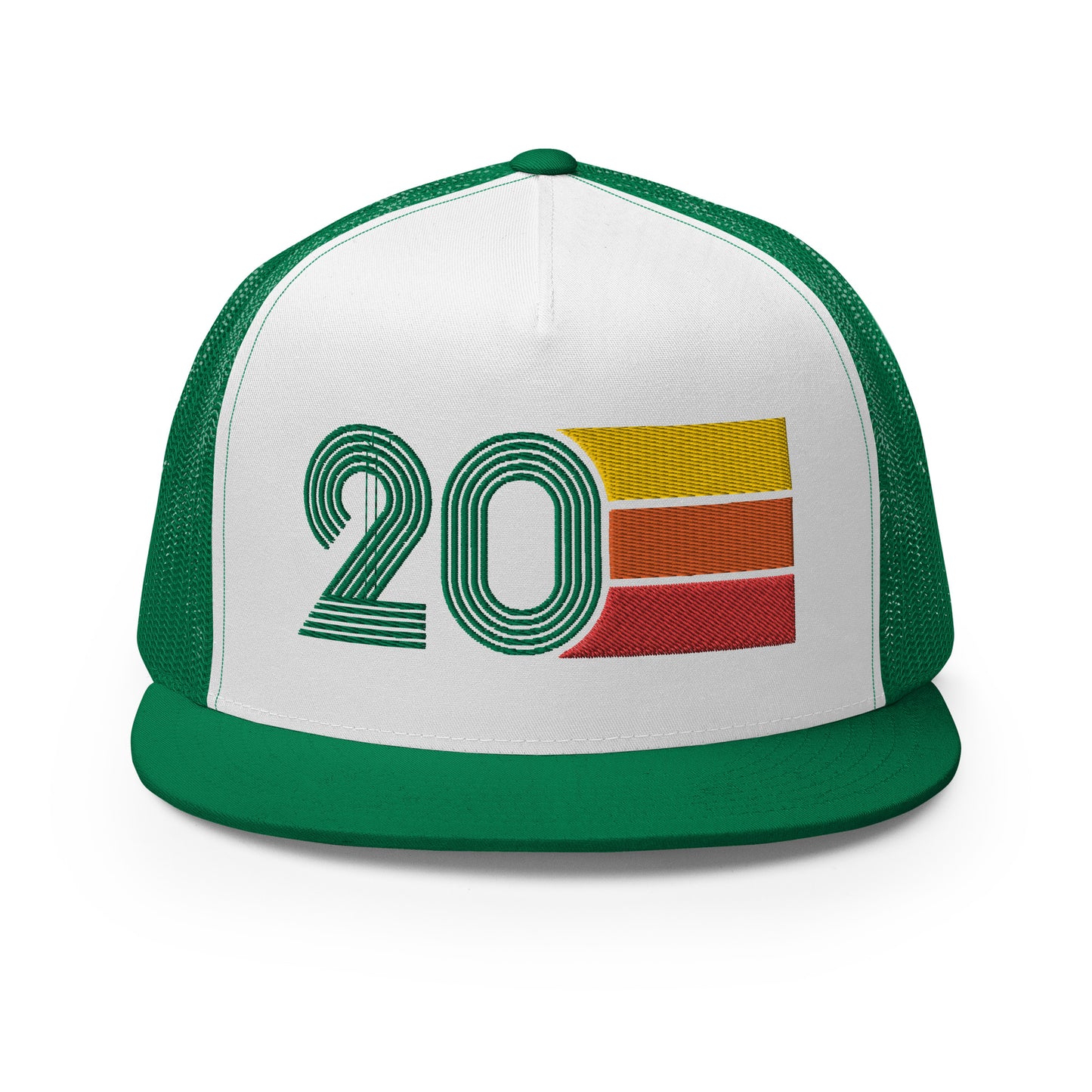 Classic Retro 20 Flat Bill Trucker Cap
