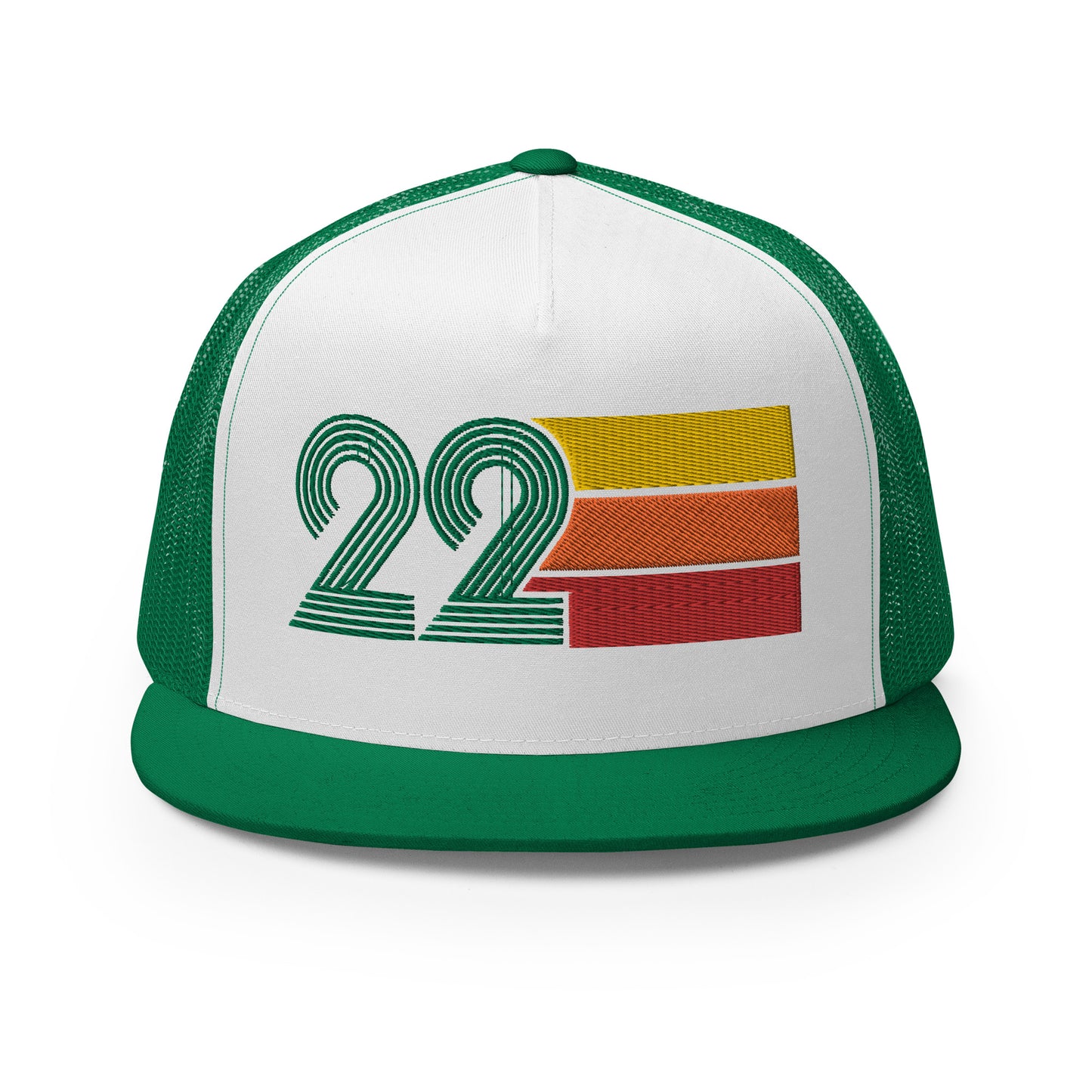 Classic Retro 22 Flat Bill Trucker Cap