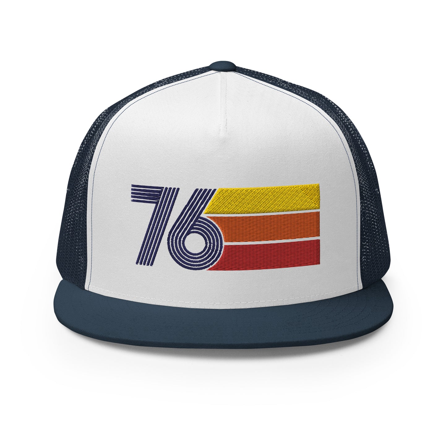 Classic Retro 1976 Flat Bill Trucker Cap