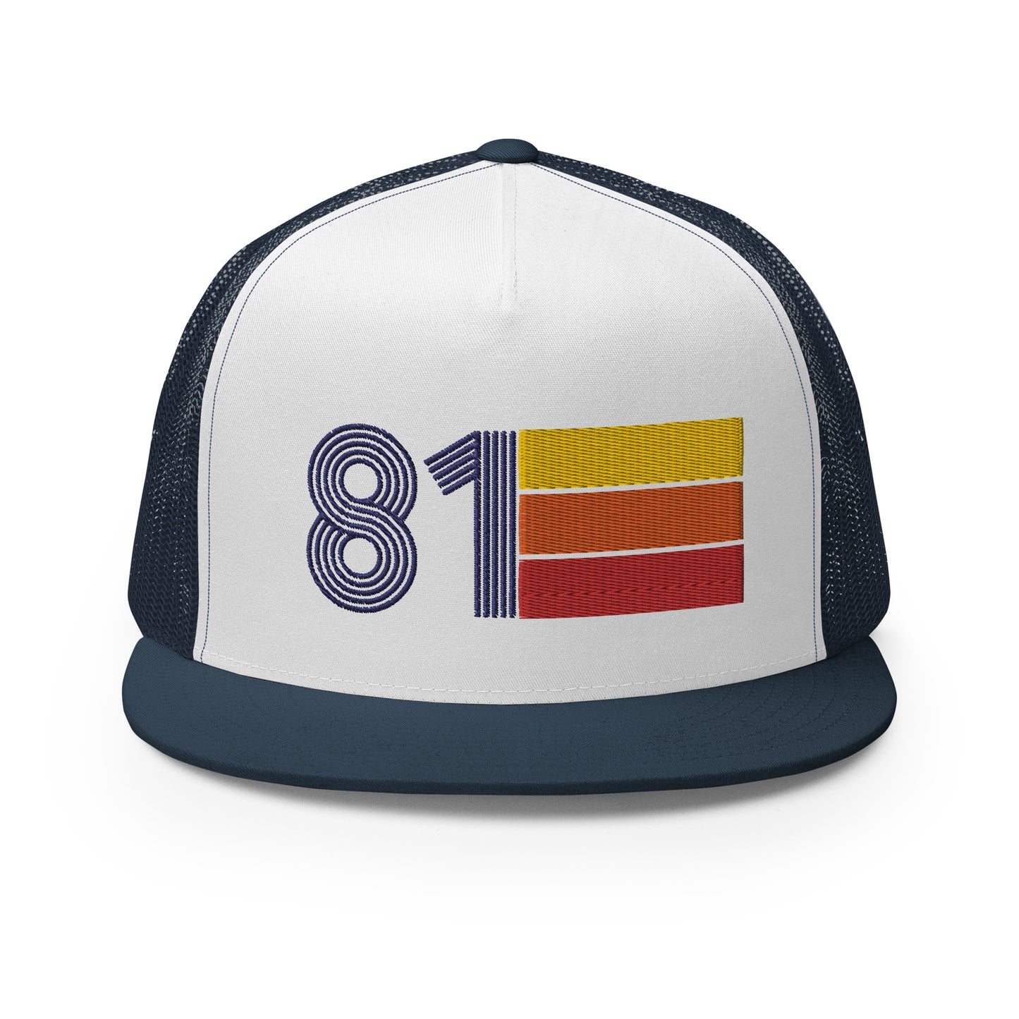 Classic Retro 1981 Flat Bill Trucker Cap