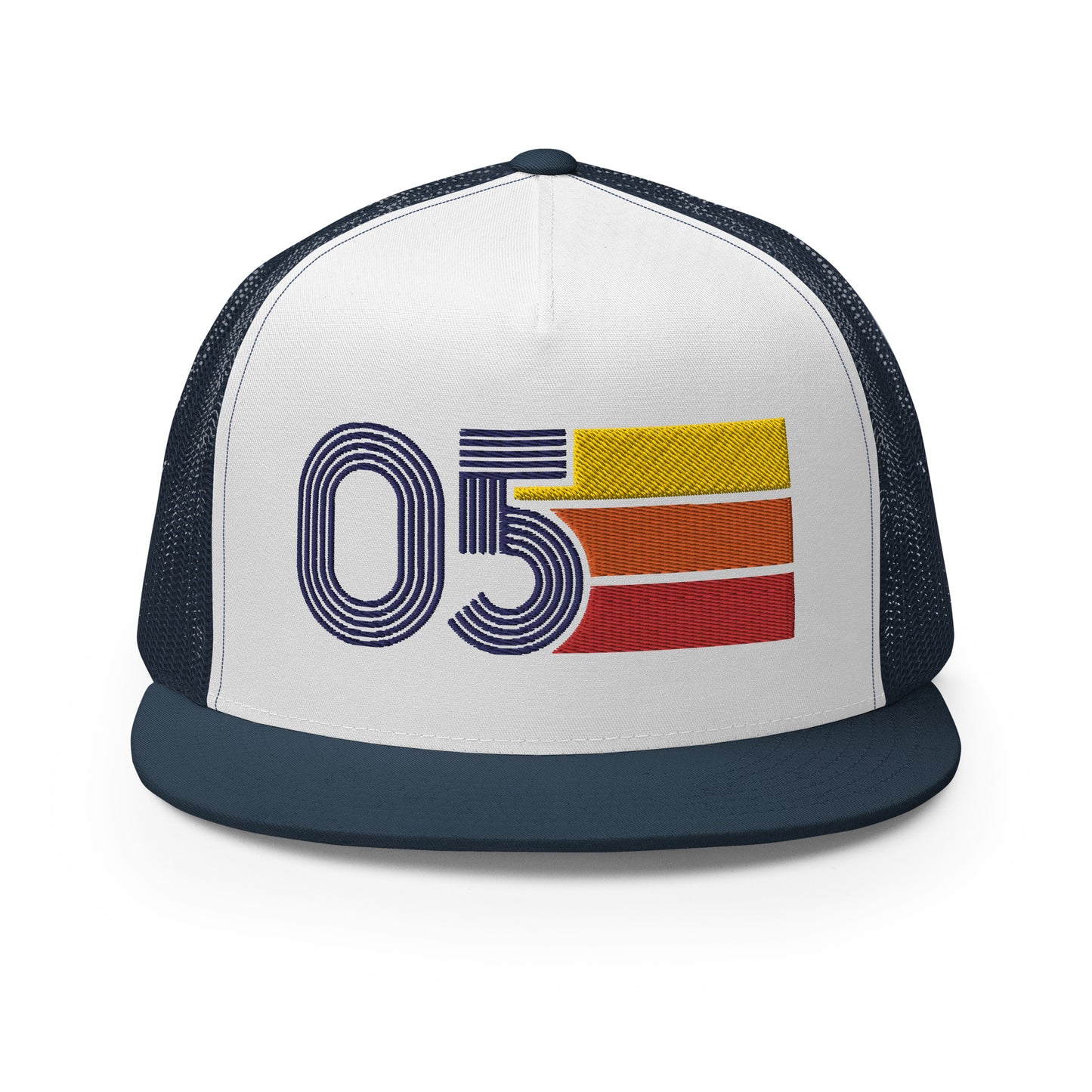 Classic Retro 2005 Flat Bill Trucker Cap