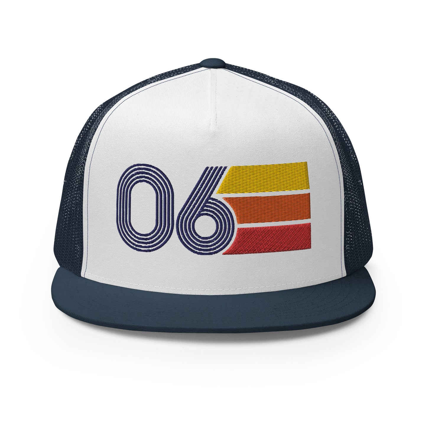 Classic Retro 2006 Flat Bill Trucker Cap