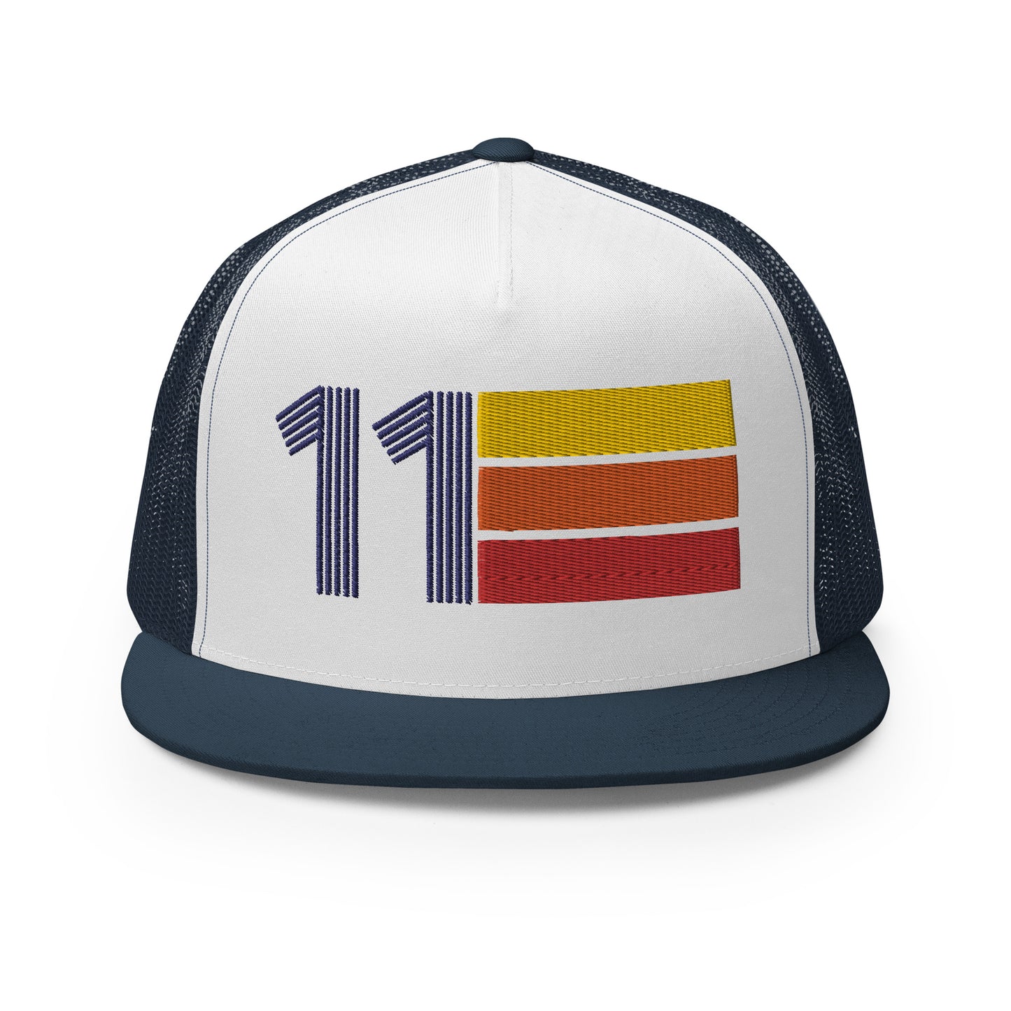 Classic Retro 2011 Flat Bill Trucker Cap
