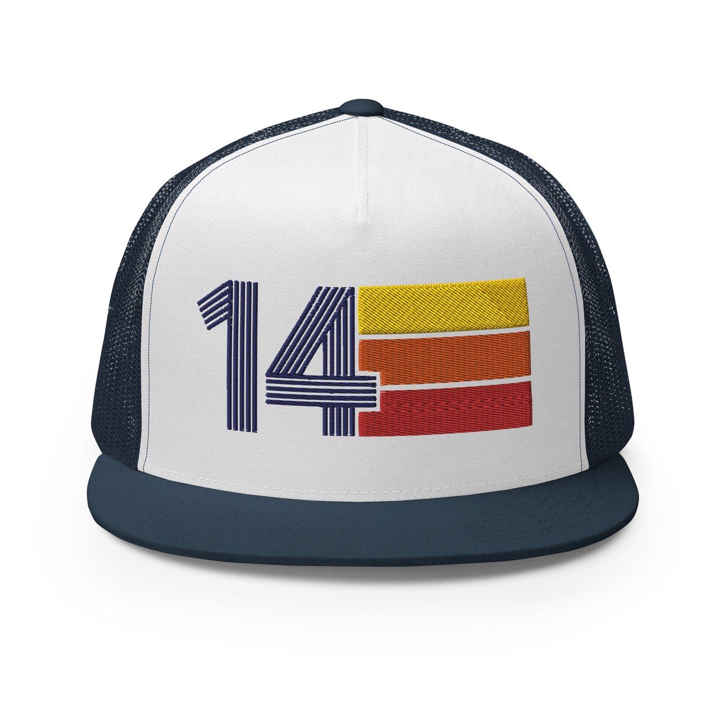 Classic Retro 2014 Flat Bill Trucker Cap