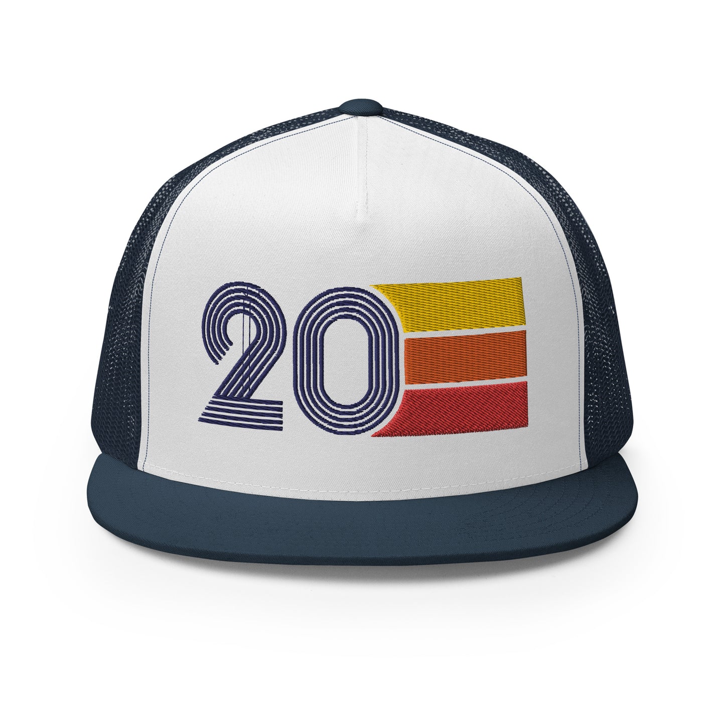 Classic Retro 20 Flat Bill Trucker Cap