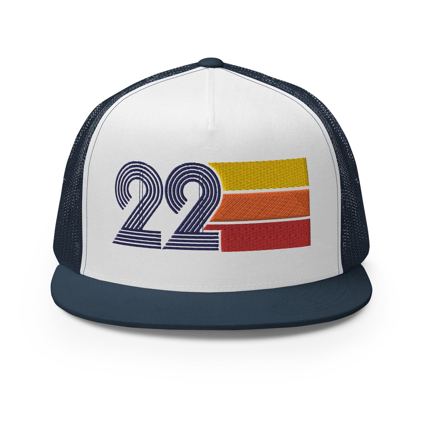 Classic Retro 22 Flat Bill Trucker Cap