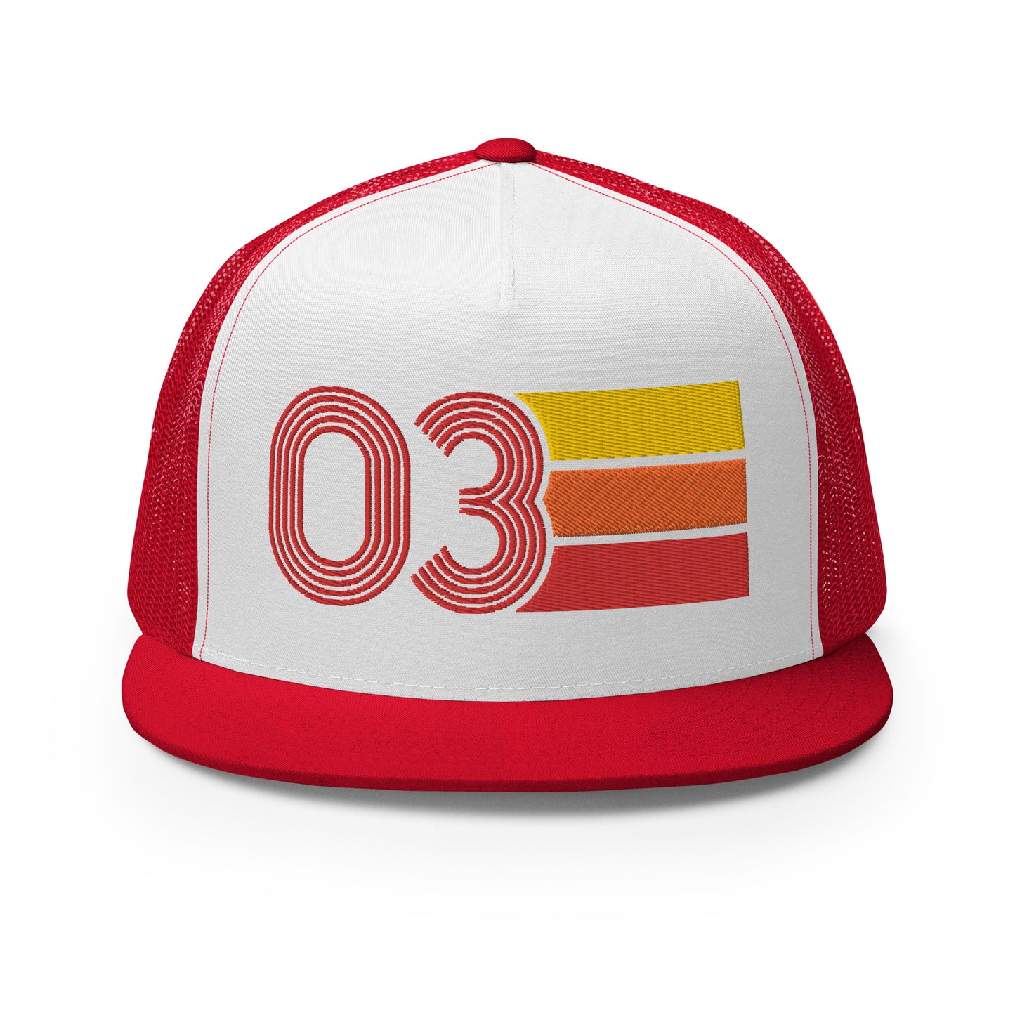 Classic Retro 2003 Flat Bill Trucker Cap