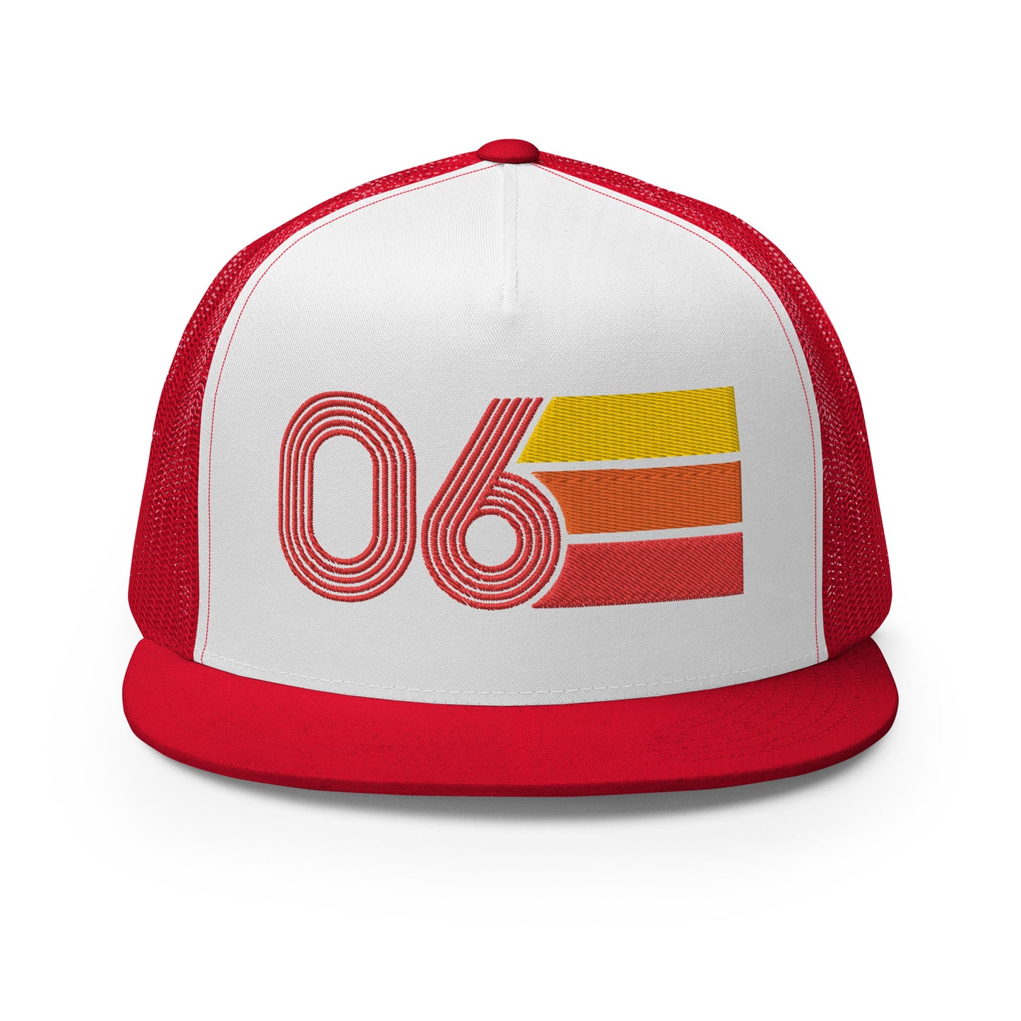 Classic Retro 2006 Flat Bill Trucker Cap