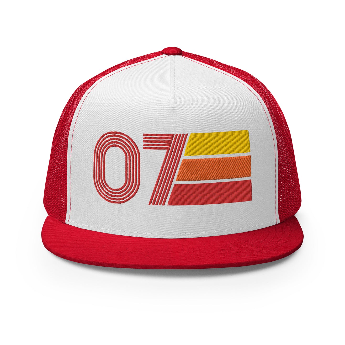 Classic Retro 2007 Flat Bill Trucker Cap