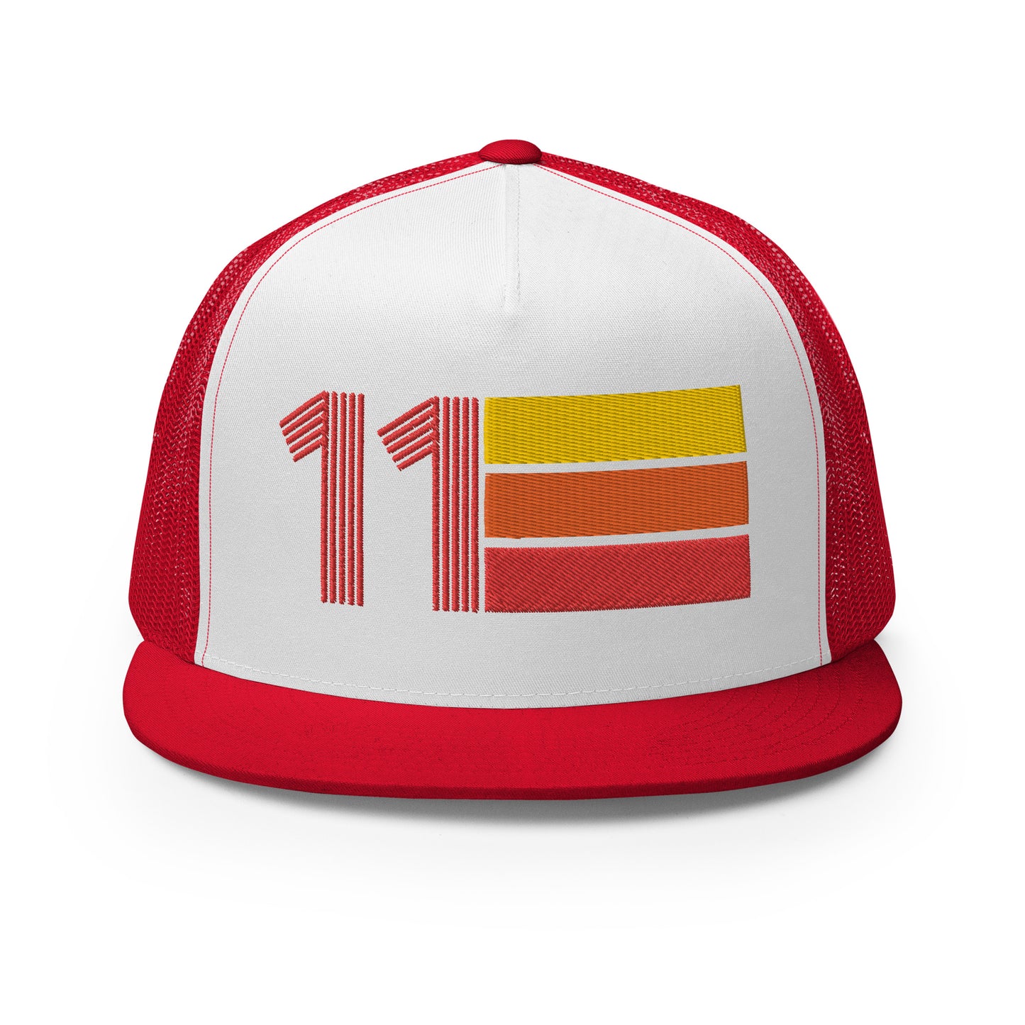 Classic Retro 2011 Flat Bill Trucker Cap