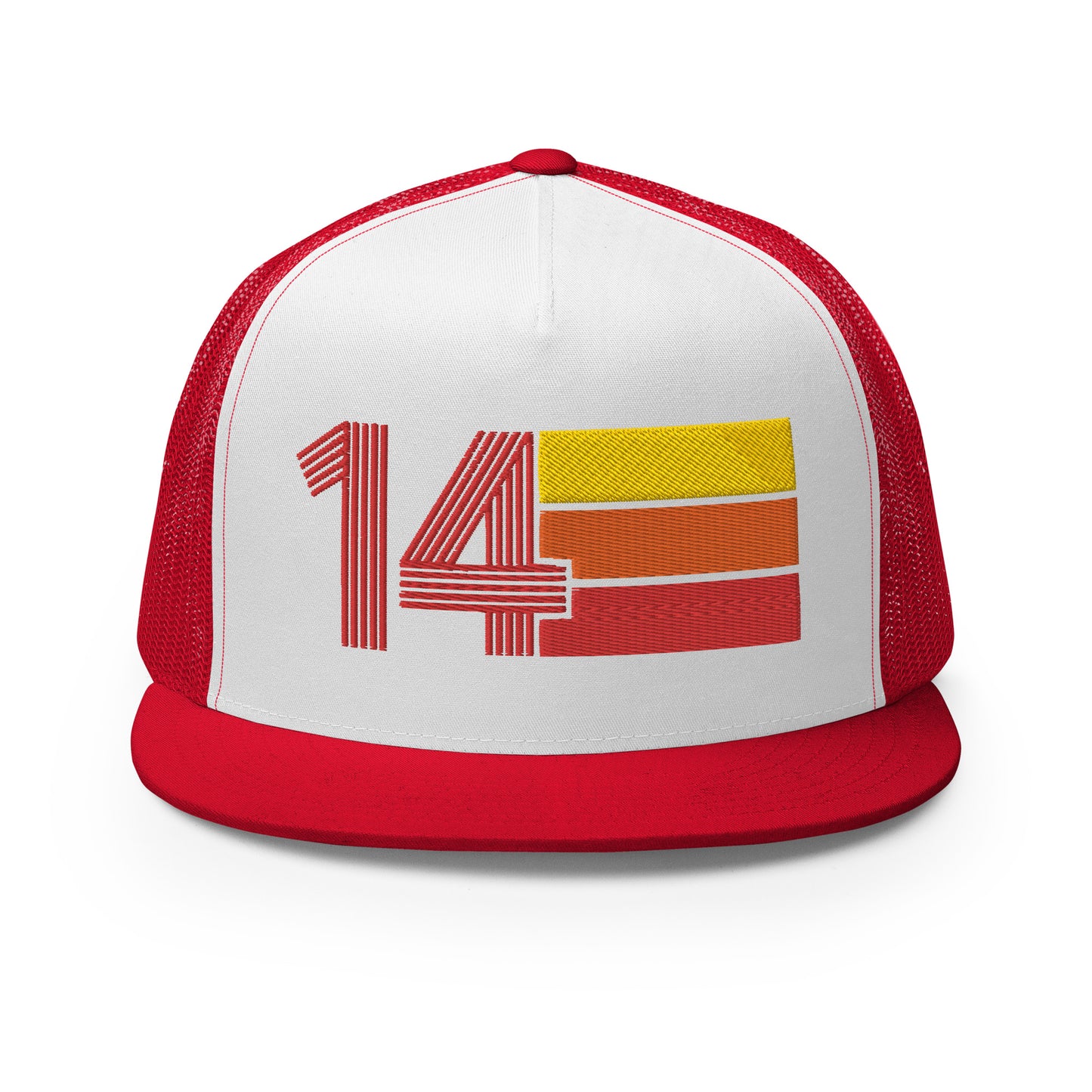 Classic Retro 2014 Flat Bill Trucker Cap