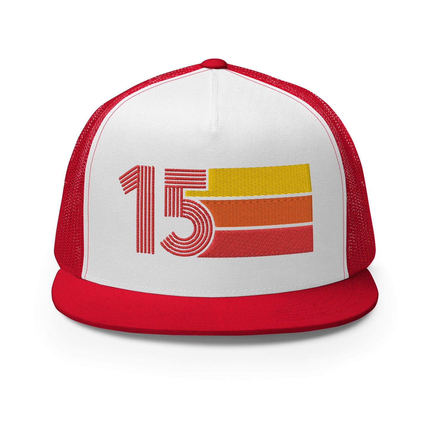 Classic Retro 2015 Flat Bill Trucker Cap