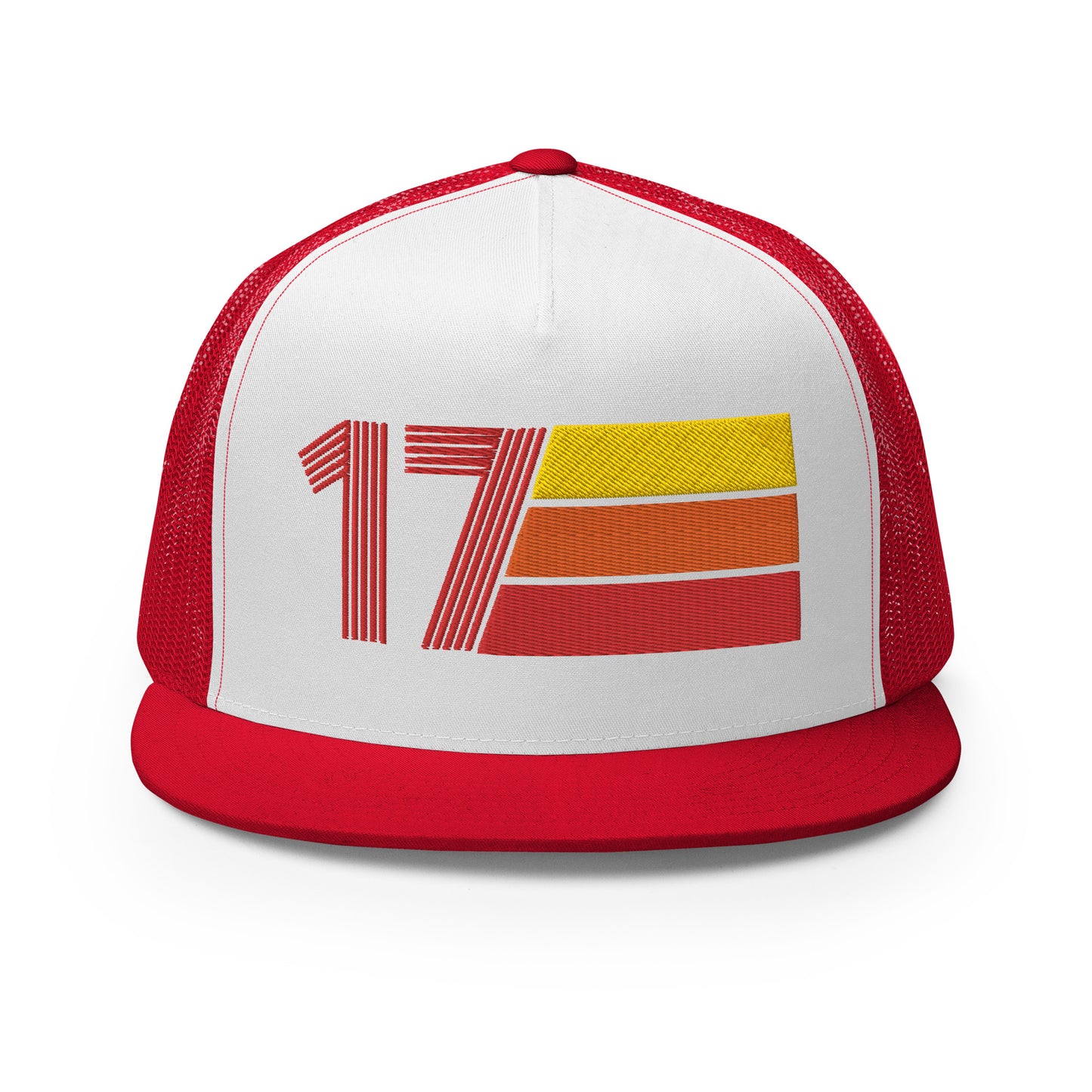 Classic Retro 2017 Flat Bill Trucker Cap