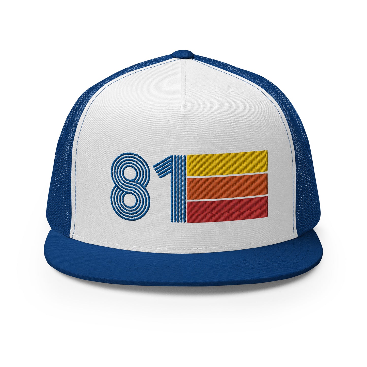 Classic Retro 1981 Flat Bill Trucker Cap