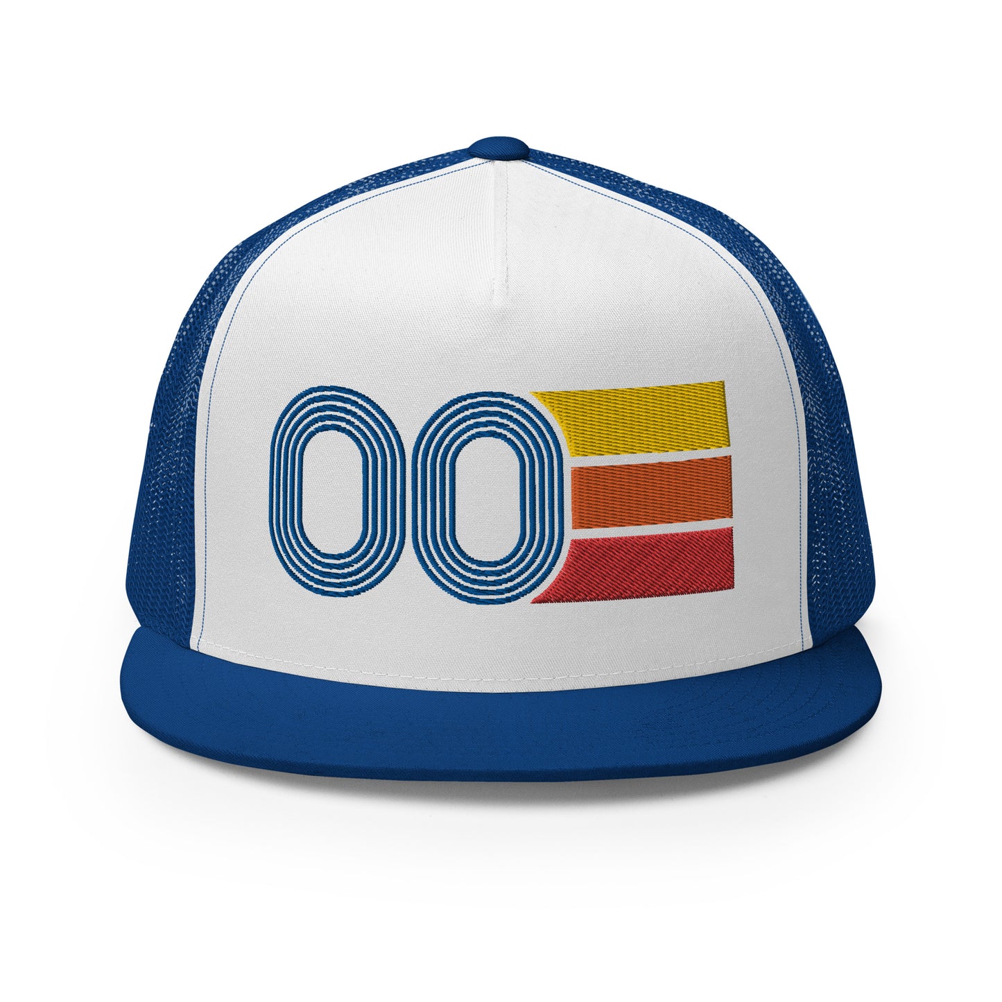 Classic Retro 2000 Flat Bill Trucker Cap