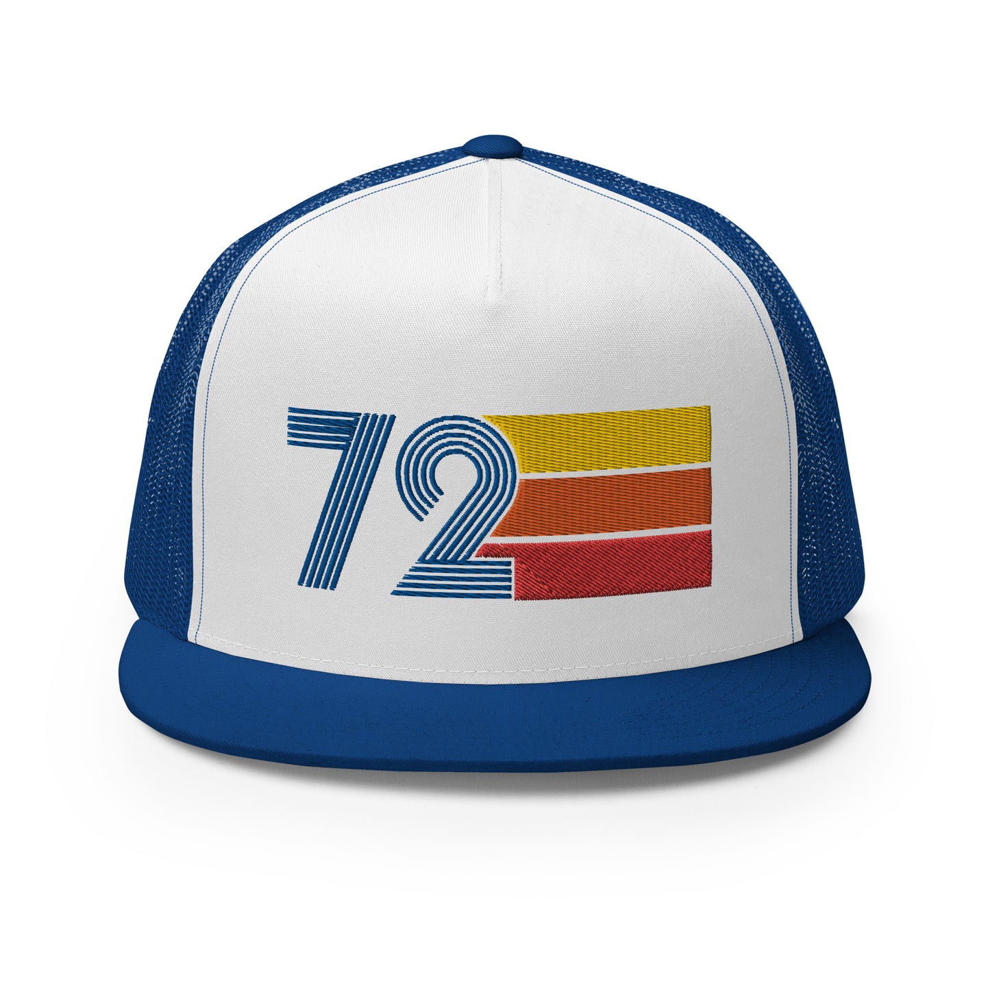 Classic Retro 1972 Flat Bill Trucker Cap