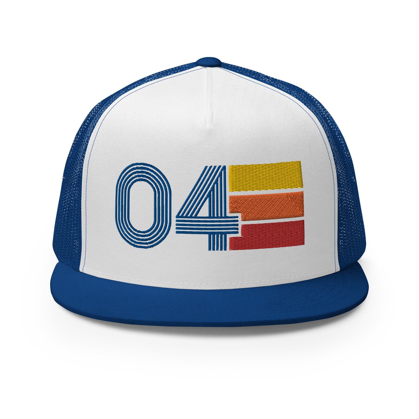 Classic Retro 2004 Flat Bill Trucker Cap