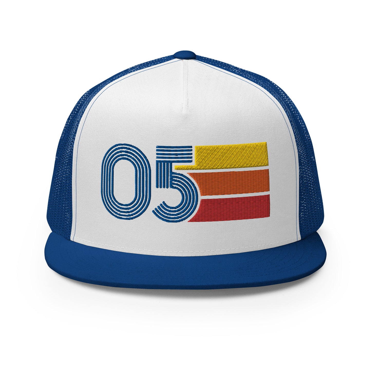 Classic Retro 2005 Flat Bill Trucker Cap