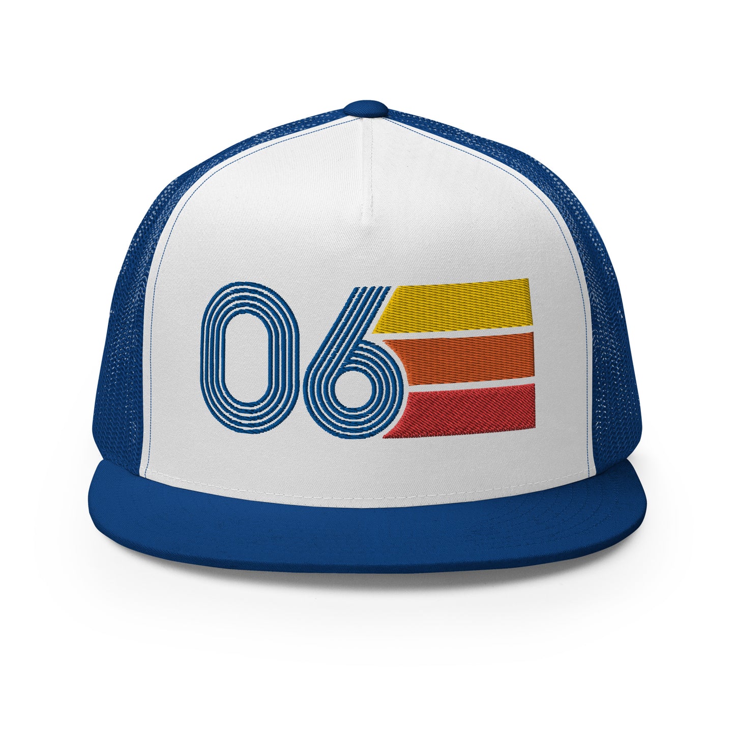 Classic Retro 2006 Flat Bill Trucker Cap