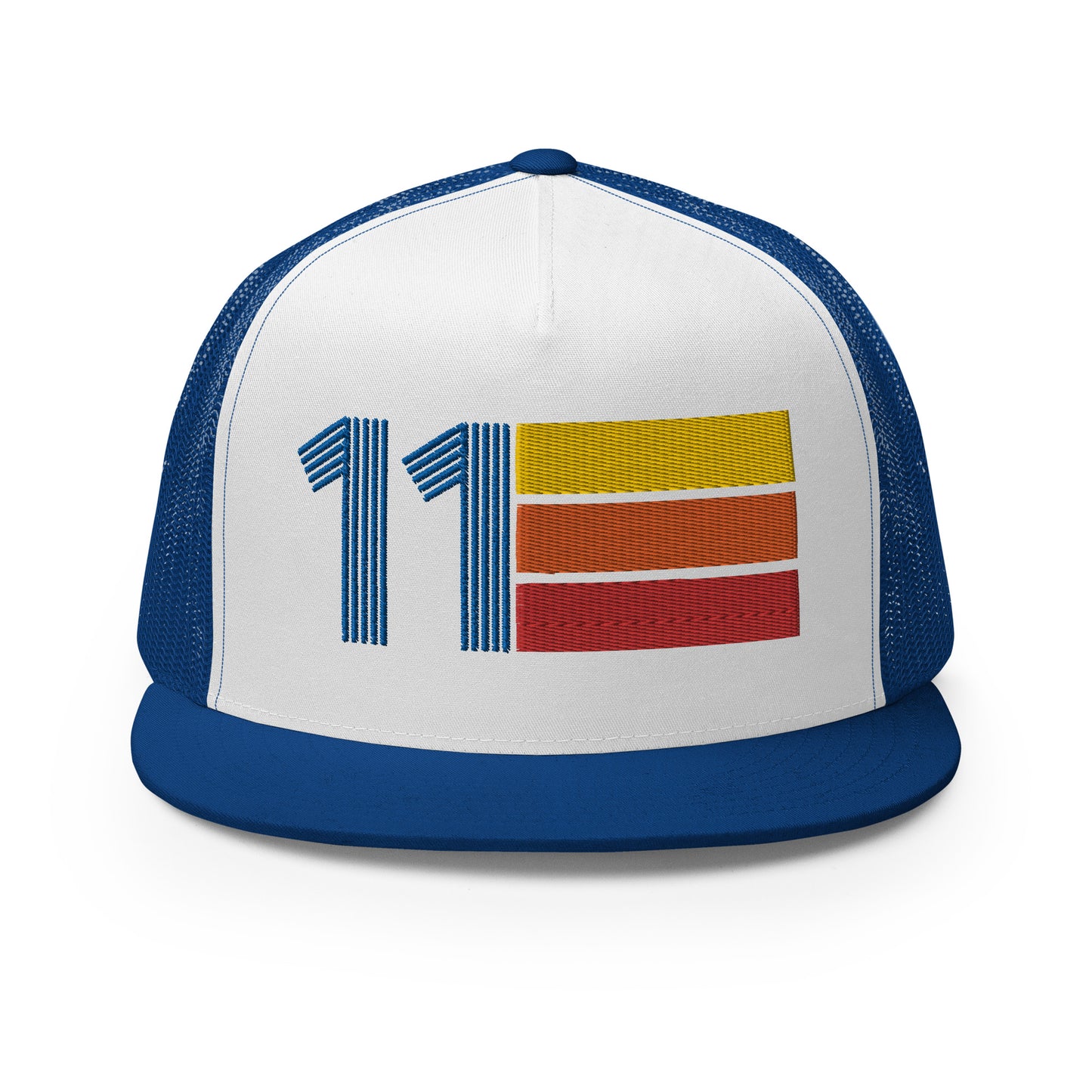 Classic Retro 2011 Flat Bill Trucker Cap