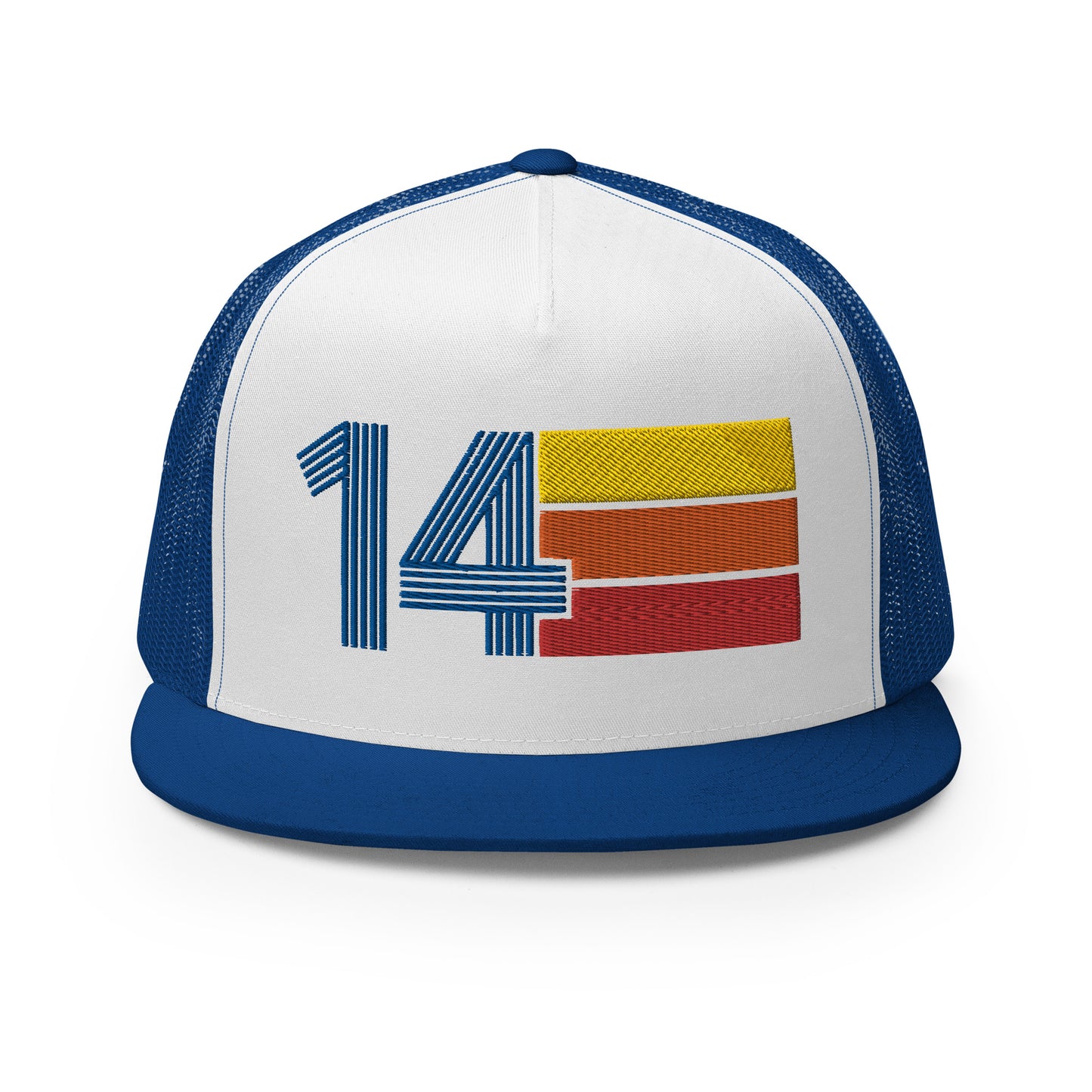 Classic Retro 2014 Flat Bill Trucker Cap