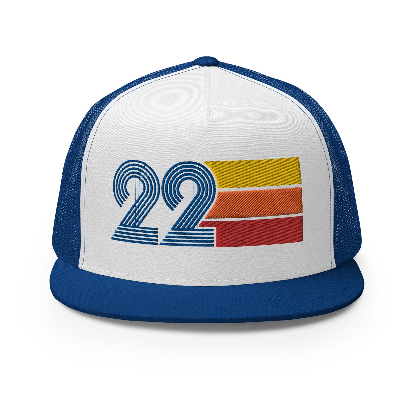 Classic Retro 22 Flat Bill Trucker Cap
