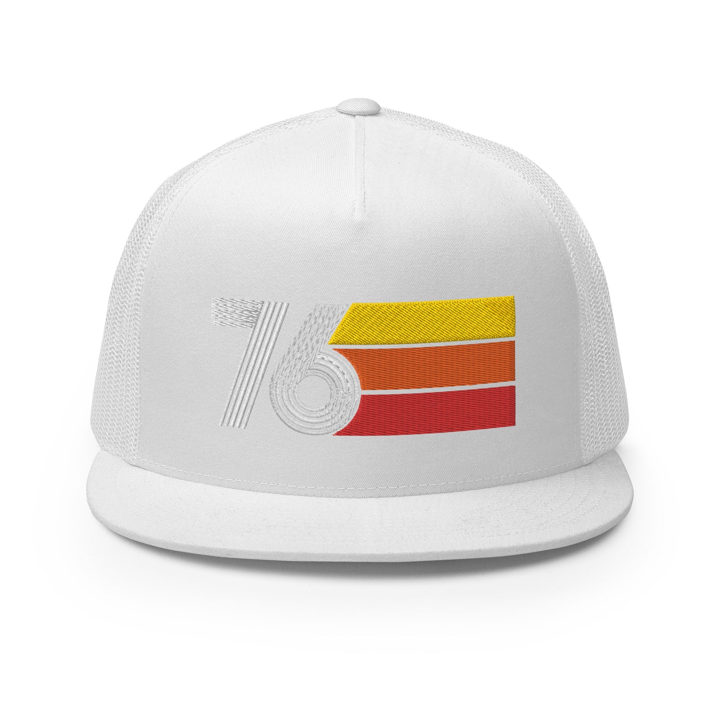 Classic Retro 1976 Flat Bill Trucker Cap