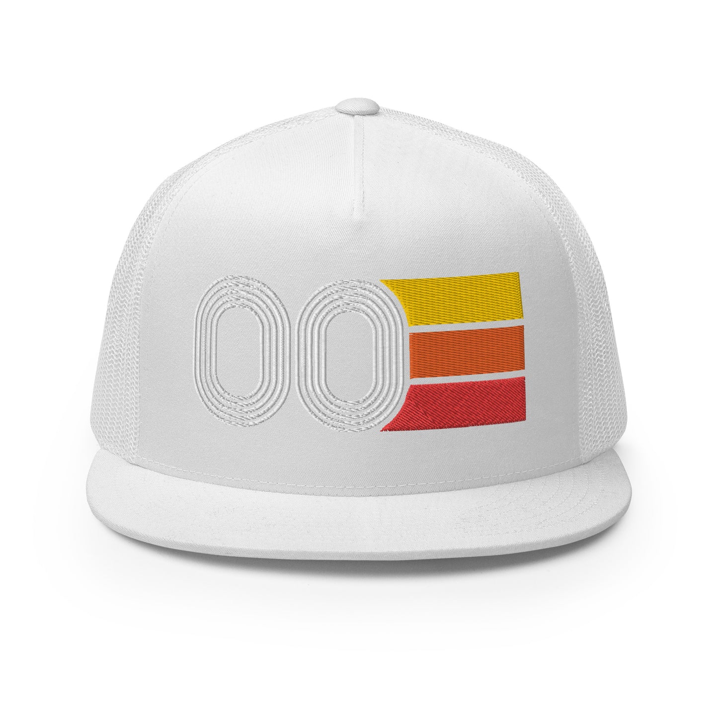 Classic Retro 2000 Flat Bill Trucker Cap