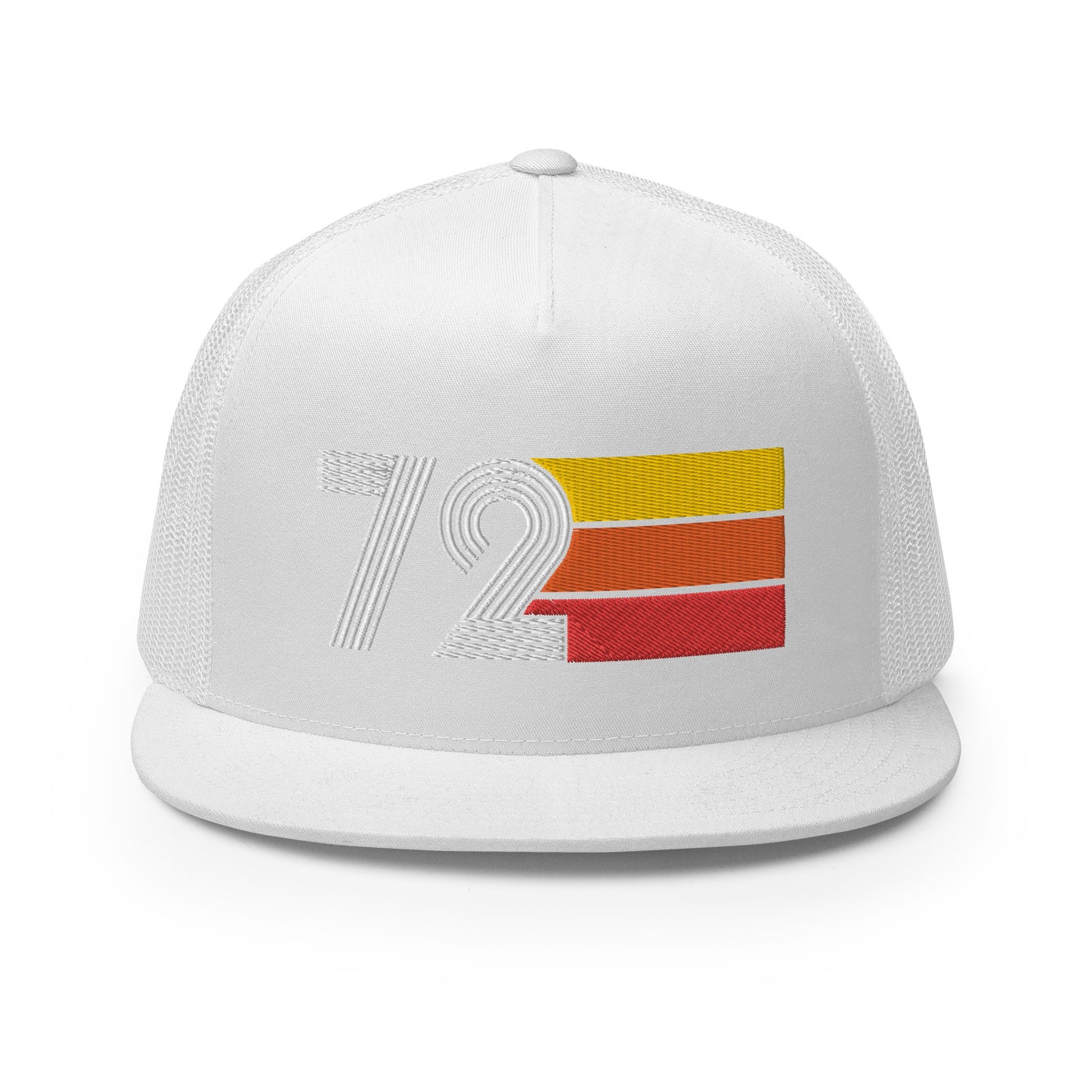 Classic Retro 1972 Flat Bill Trucker Cap