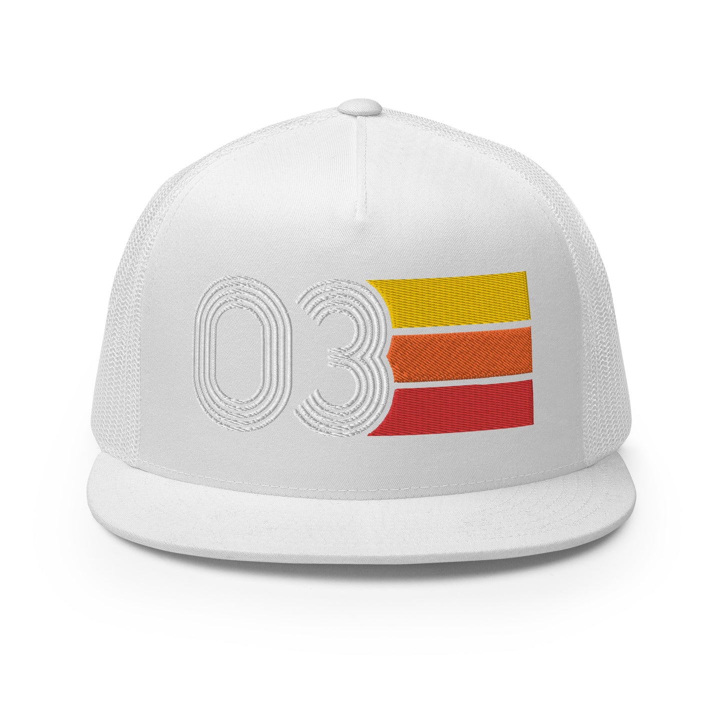 Classic Retro 2003 Flat Bill Trucker Cap